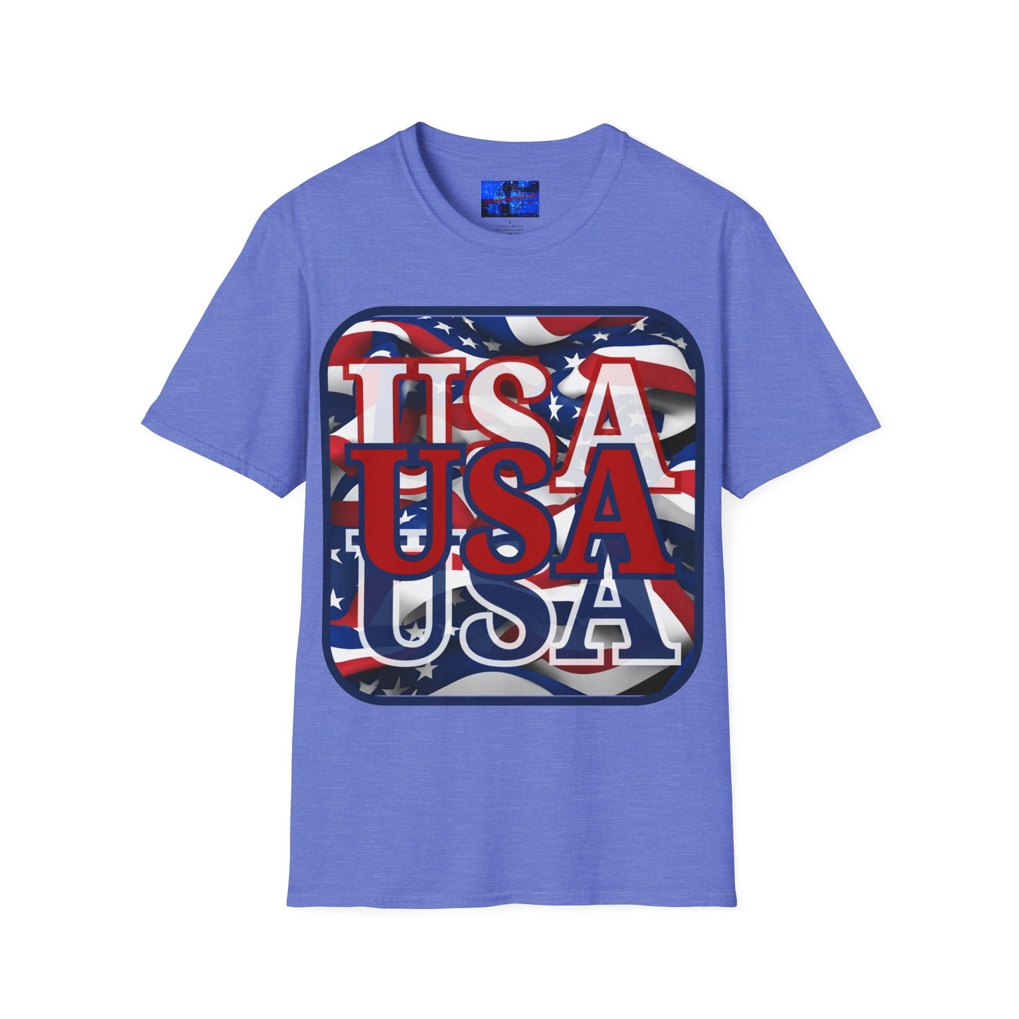 RED White and Blue USA Patriot LTcolors Unisex T-Shirt by cypherpunkgear – cypherpunkgear.com | Cypherpunk Merch