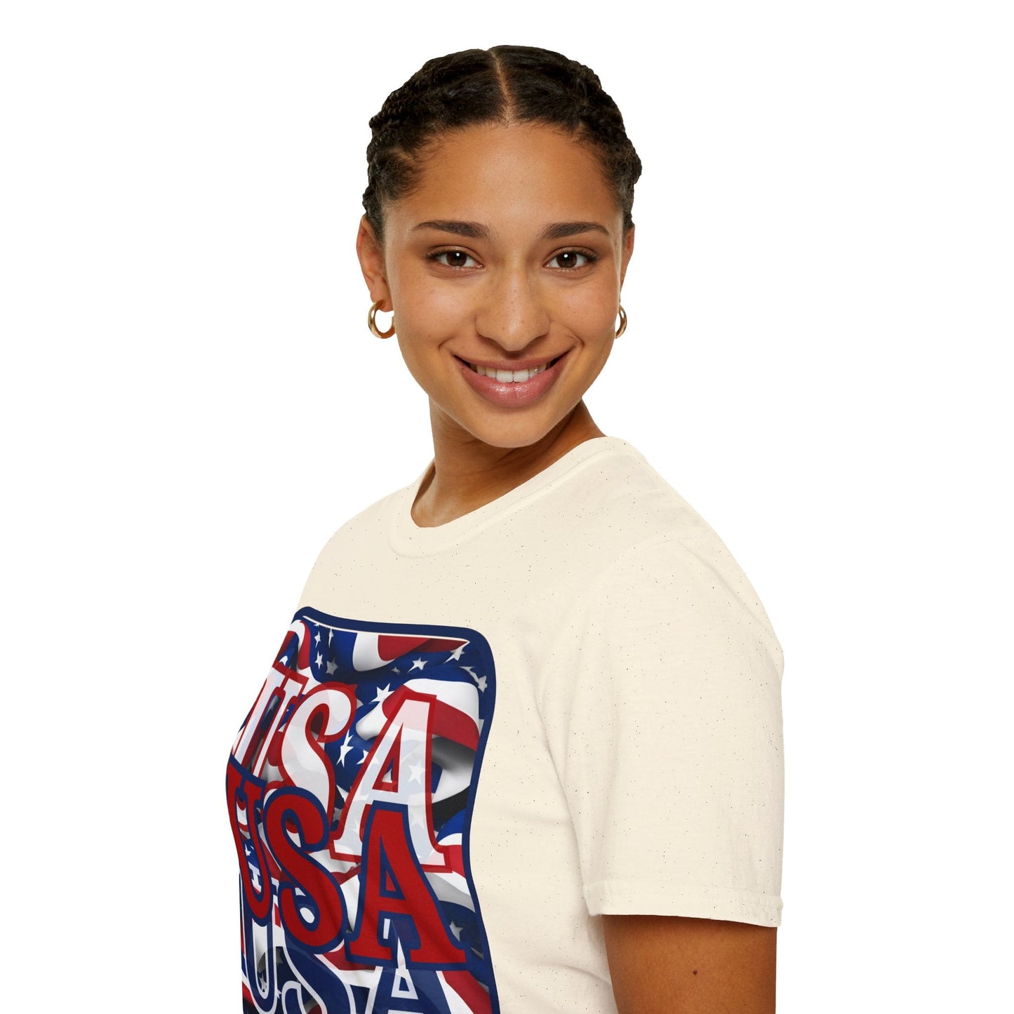 RED White and Blue USA Patriot LTcolors Unisex T-Shirt by cypherpunkgear – cypherpunkgear.com | Cypherpunk Merch