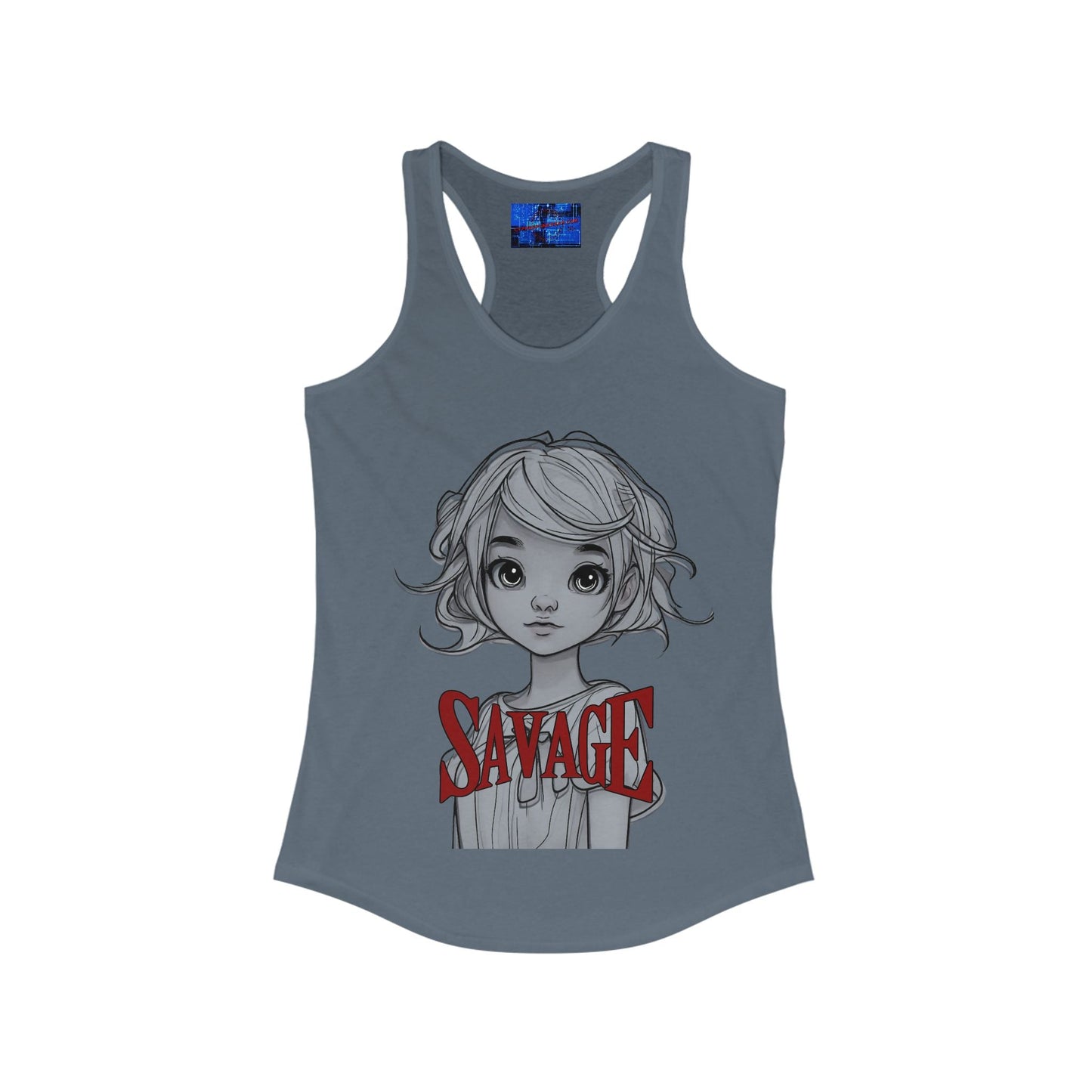 Savage Women's Racerback Tank Top by cypherpunkgear.com – cypherpunkgear.com | Cypherpunk Merch