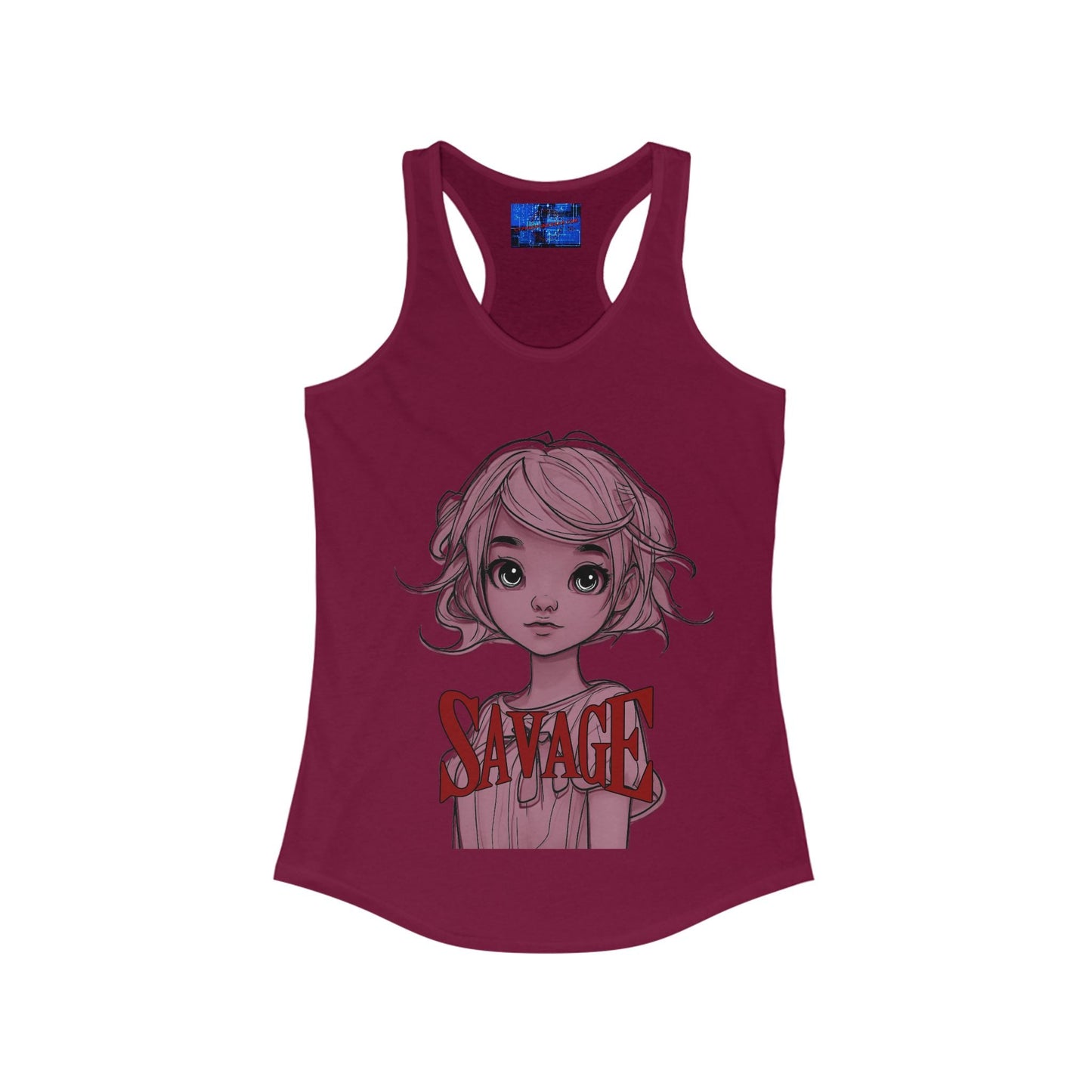 Savage Women's Racerback Tank Top by cypherpunkgear.com – cypherpunkgear.com | Cypherpunk Merch