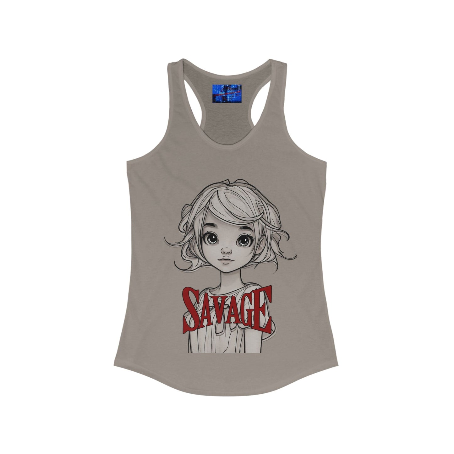Savage Women's Racerback Tank Top by cypherpunkgear.com – cypherpunkgear.com | Cypherpunk Merch