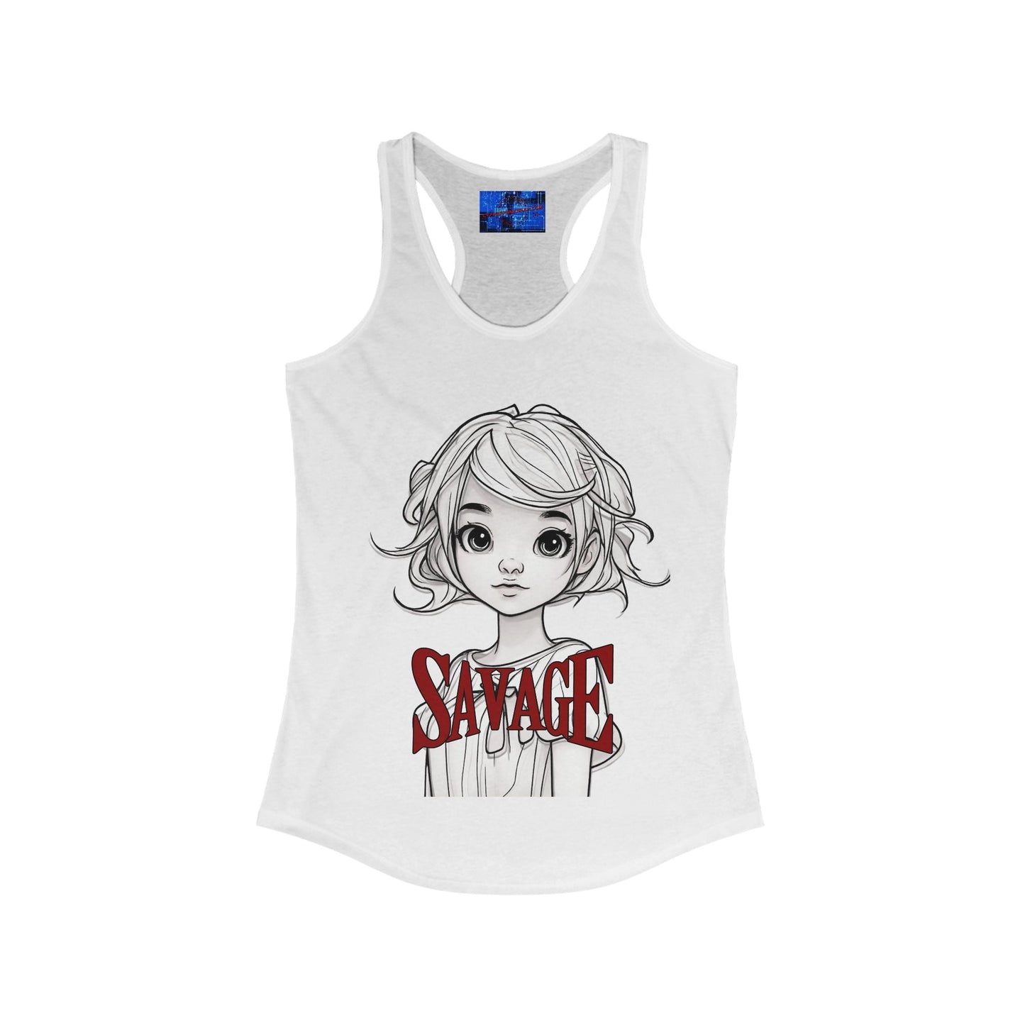 Savage Women's Racerback Tank Top by cypherpunkgear.com – cypherpunkgear.com | Cypherpunk Merch