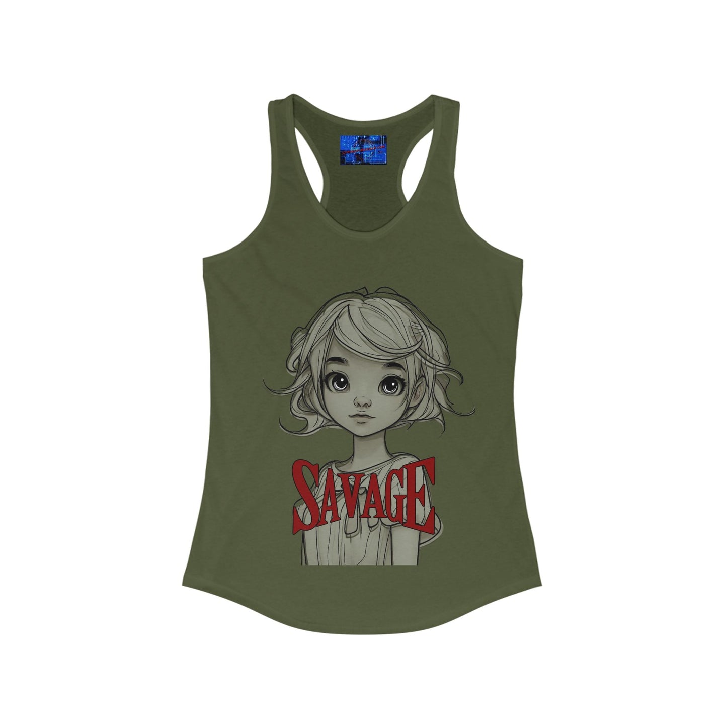 Savage Women's Racerback Tank Top by cypherpunkgear.com – cypherpunkgear.com | Cypherpunk Merch