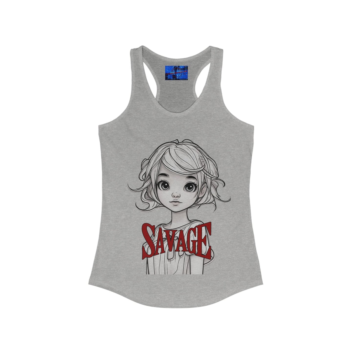 Savage Women's Racerback Tank Top by cypherpunkgear.com – cypherpunkgear.com | Cypherpunk Merch