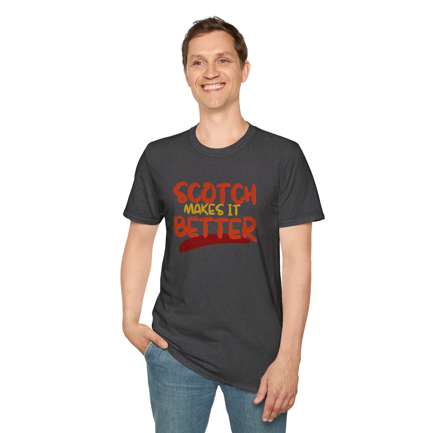 Scotch makes it better DKcolors Unisex T-Shirt by cypherpunkgear – cypherpunkgear.com | Cypherpunk Merch