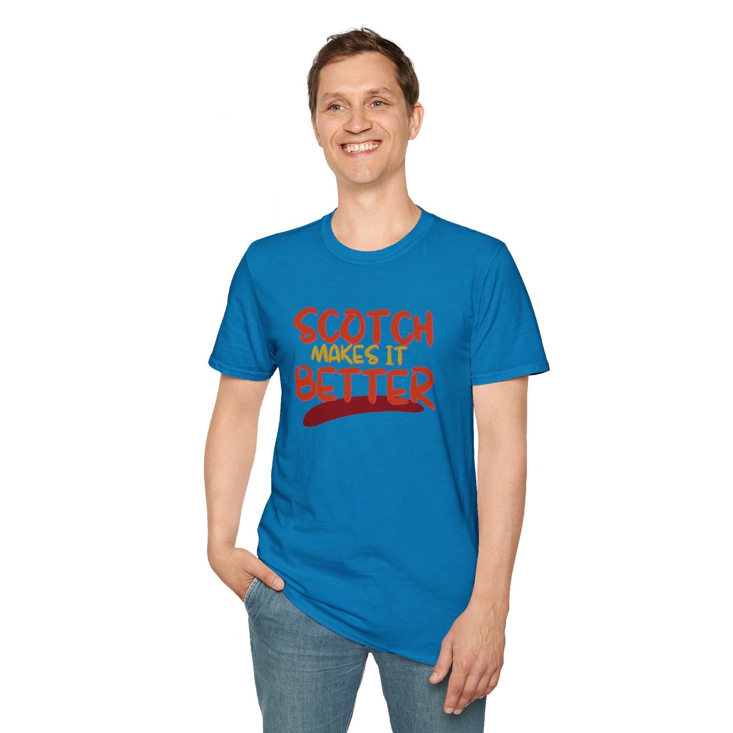 Scotch makes it better DKcolors Unisex T-Shirt by cypherpunkgear – cypherpunkgear.com | Cypherpunk Merch