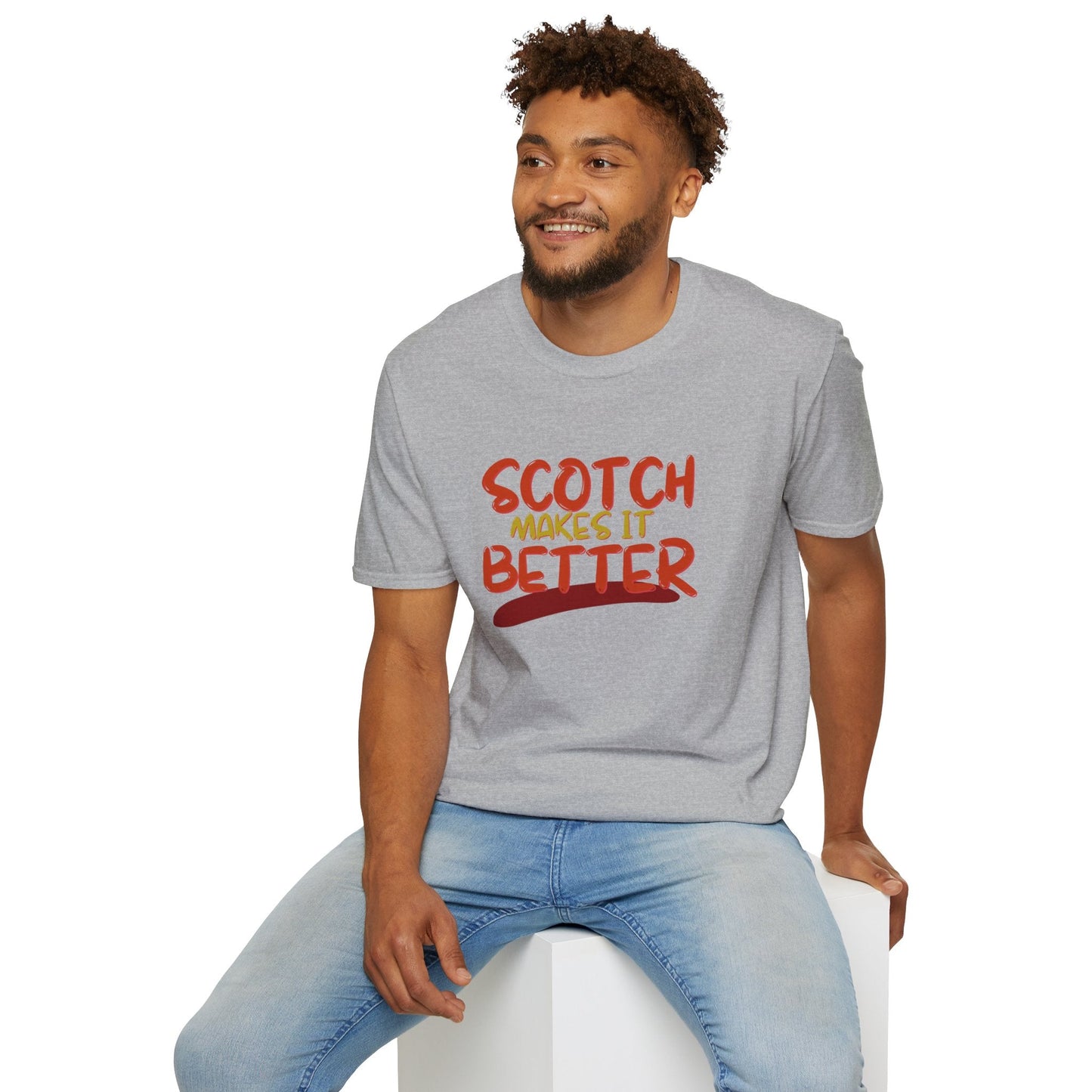 Scotch makes it better LTcolors Unisex T-Shirt by cypherpunkgear – cypherpunkgear.com | Cypherpunk Merch