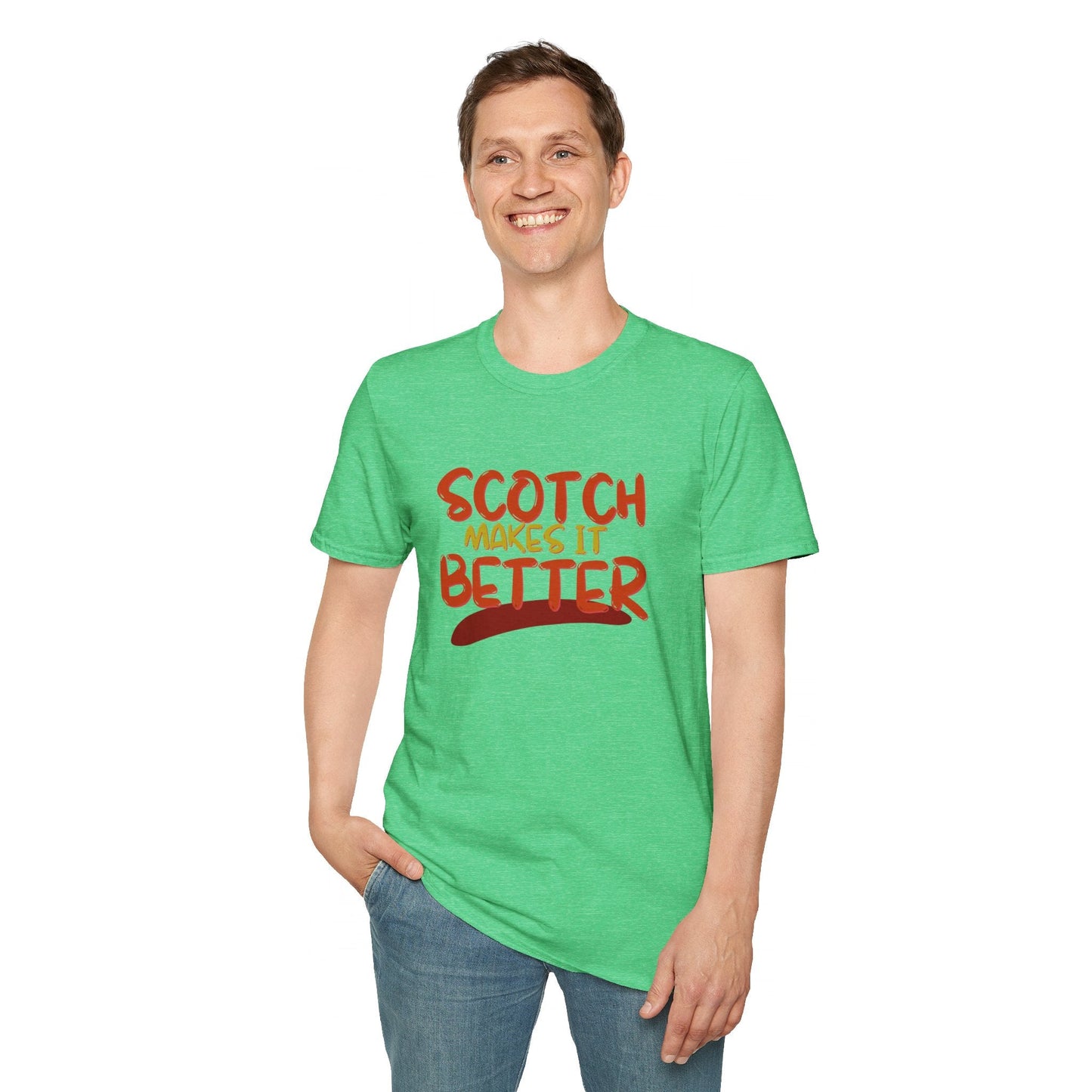 Scotch makes it better LTcolors Unisex T-Shirt by cypherpunkgear – cypherpunkgear.com | Cypherpunk Merch