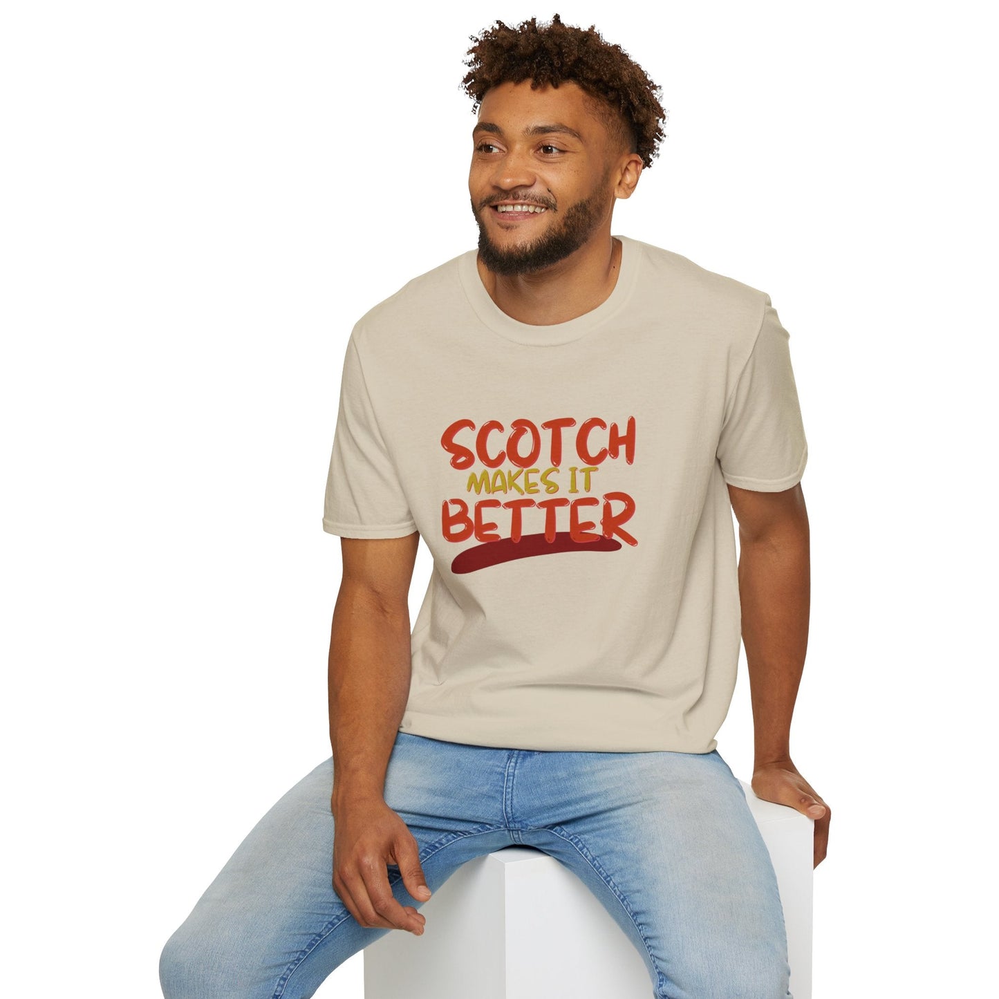 Scotch makes it better LTcolors Unisex T-Shirt by cypherpunkgear – cypherpunkgear.com | Cypherpunk Merch