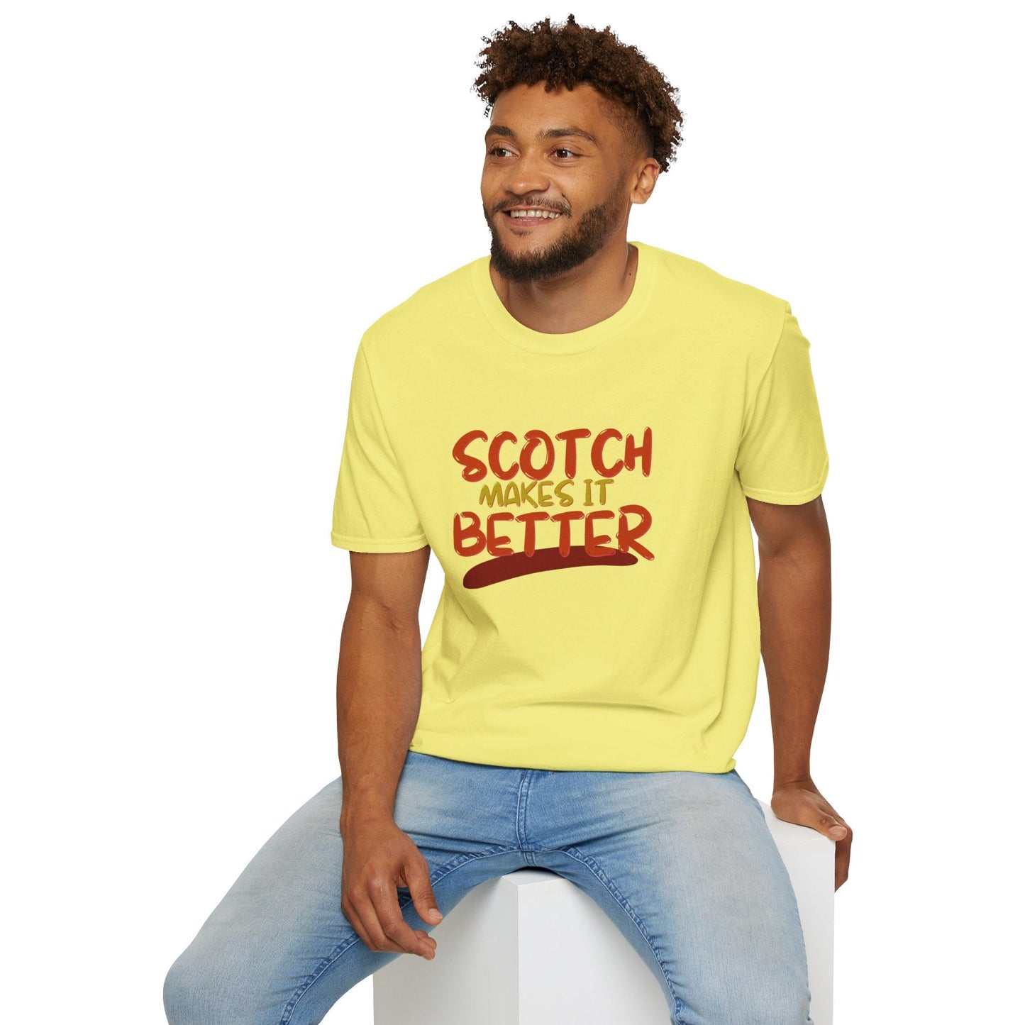 Scotch makes it better LTcolors Unisex T-Shirt by cypherpunkgear – cypherpunkgear.com | Cypherpunk Merch