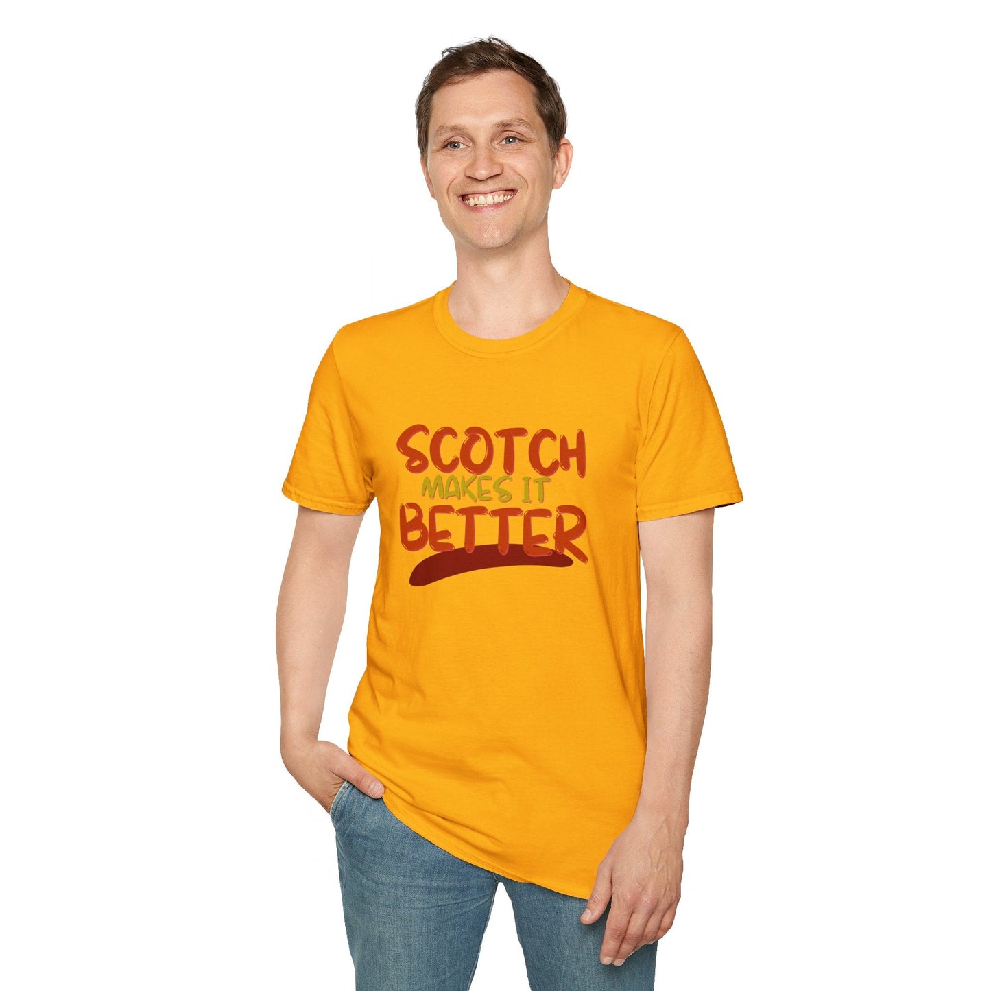 Scotch makes it better LTcolors Unisex T-Shirt by cypherpunkgear – cypherpunkgear.com | Cypherpunk Merch