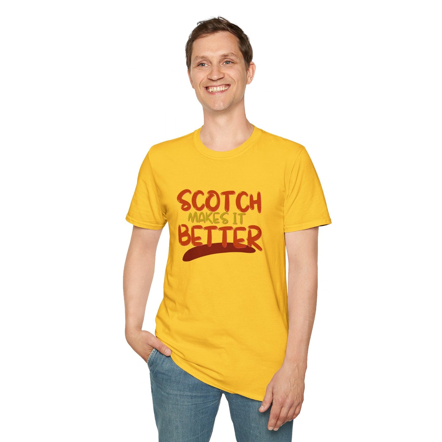 Scotch makes it better LTcolors Unisex T-Shirt by cypherpunkgear – cypherpunkgear.com | Cypherpunk Merch