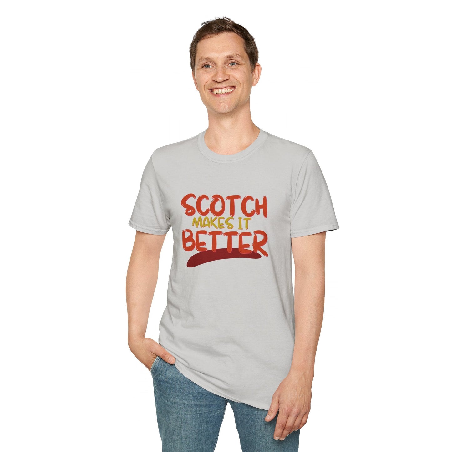 Scotch makes it better LTcolors Unisex T-Shirt by cypherpunkgear – cypherpunkgear.com | Cypherpunk Merch
