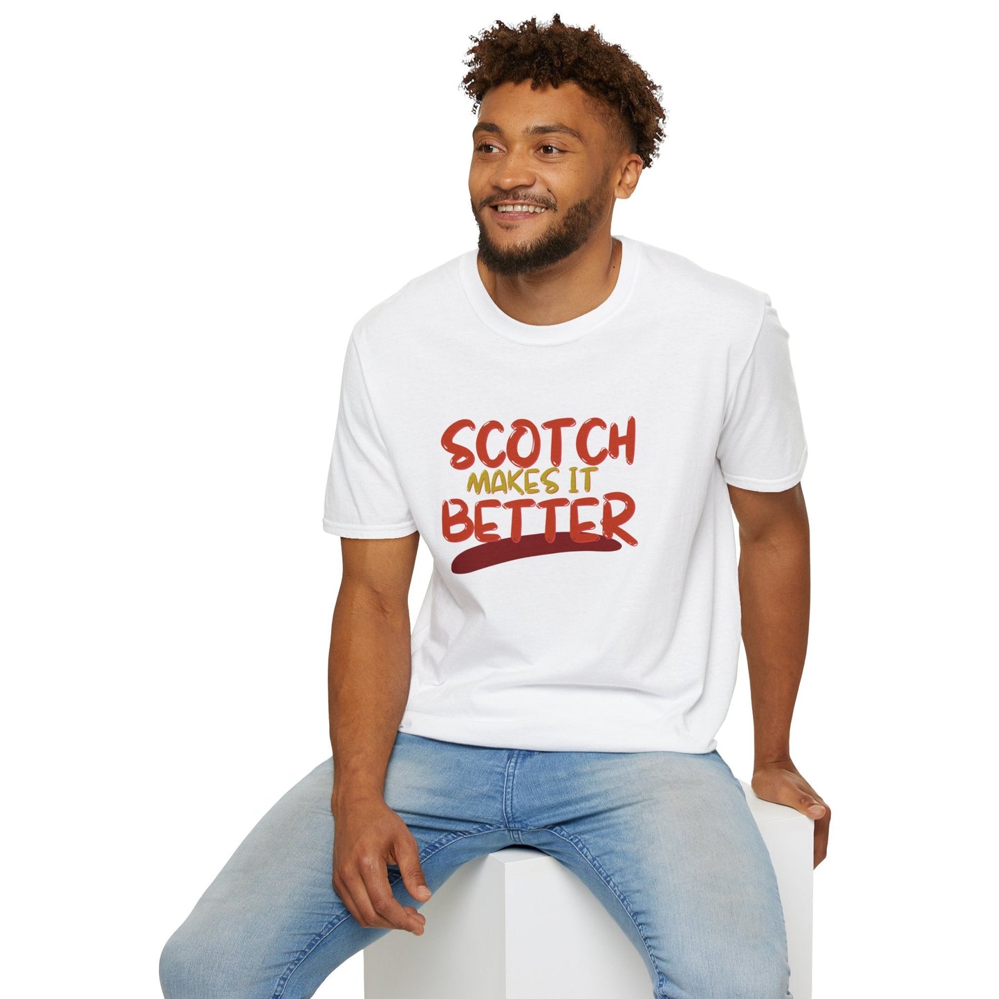 Scotch makes it better LTcolors Unisex T-Shirt by cypherpunkgear – cypherpunkgear.com | Cypherpunk Merch