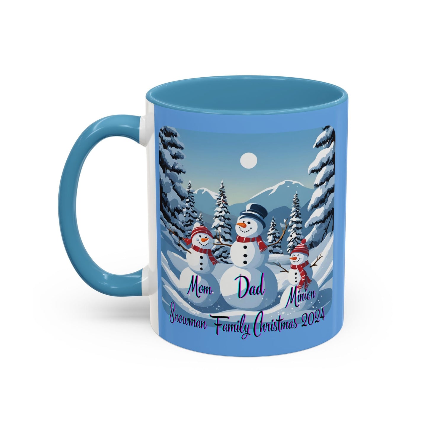 Snowman Family of 3 Accent Mug by cypherpunkgear – cypherpunkgear.com | Cypherpunk Merch