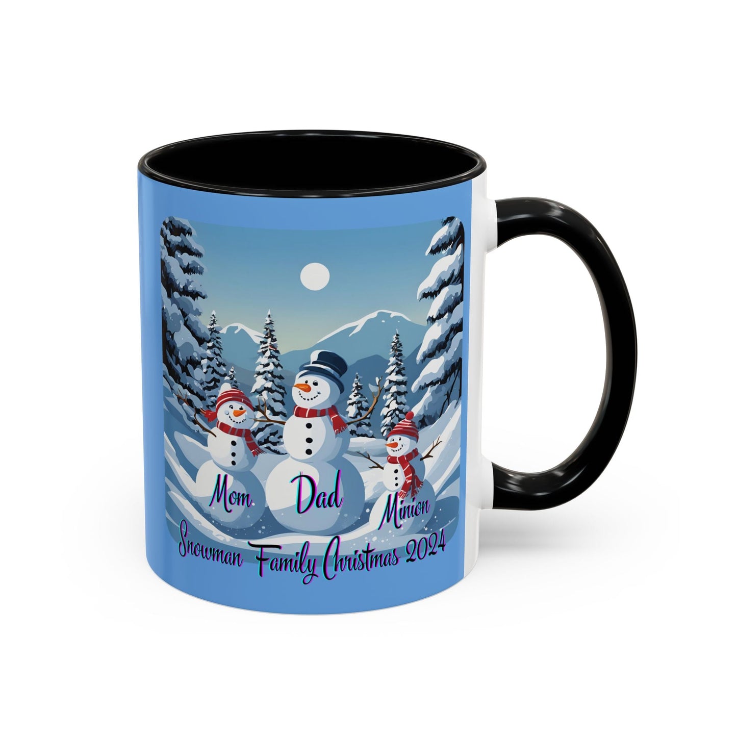 Snowman Family of 3 Accent Mug by cypherpunkgear – cypherpunkgear.com | Cypherpunk Merch