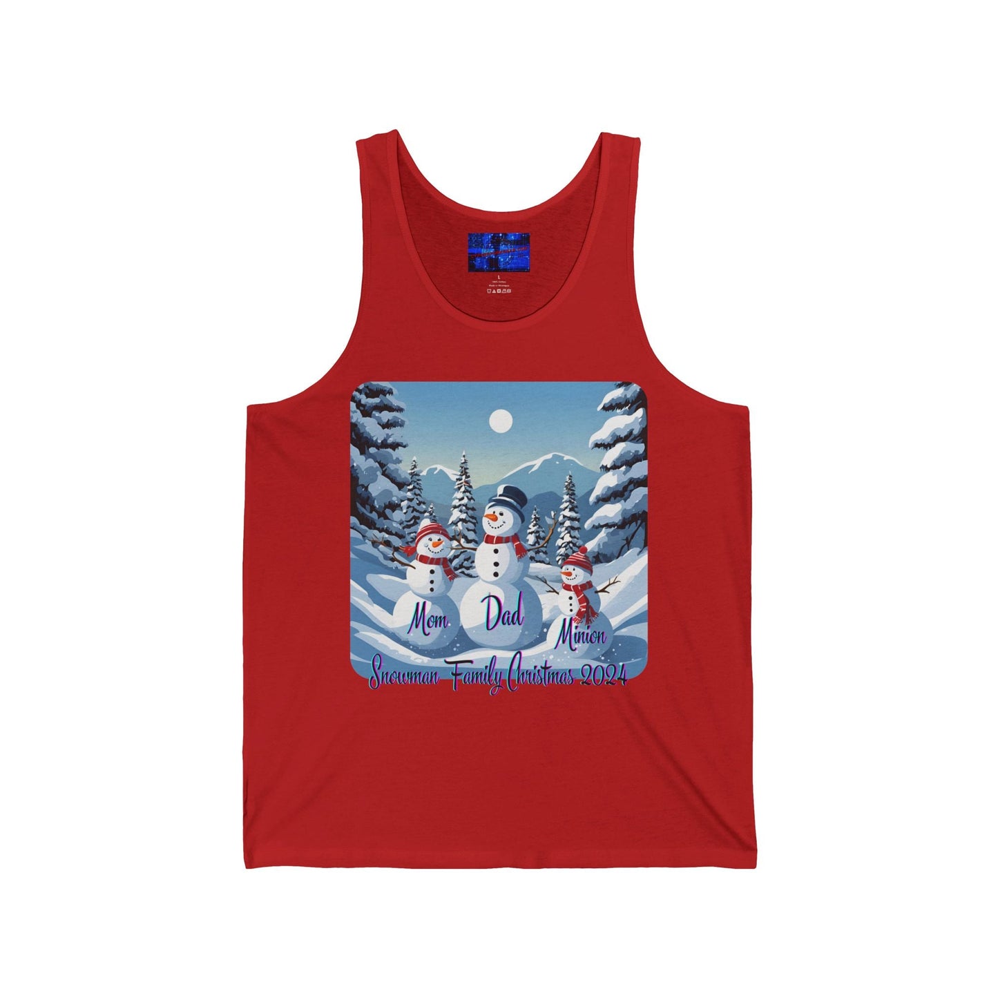 Snowman Family of 3 Unisex Jersey Tank Top by cypherpunkgear – cypherpunkgear.com | Cypherpunk Merch