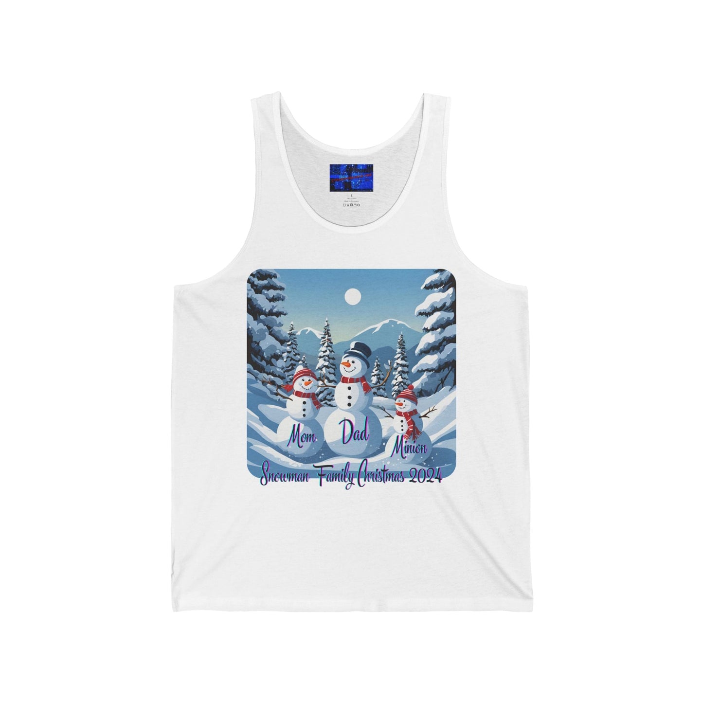 Snowman Family of 3 Unisex Jersey Tank Top by cypherpunkgear – cypherpunkgear.com | Cypherpunk Merch