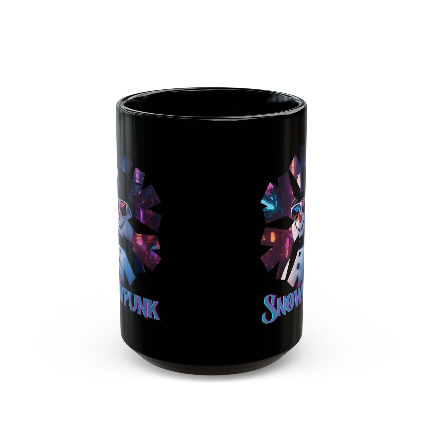 Snowpunk Black Mug by cypherpunkgear – cypherpunkgear.com | Cypherpunk Merch