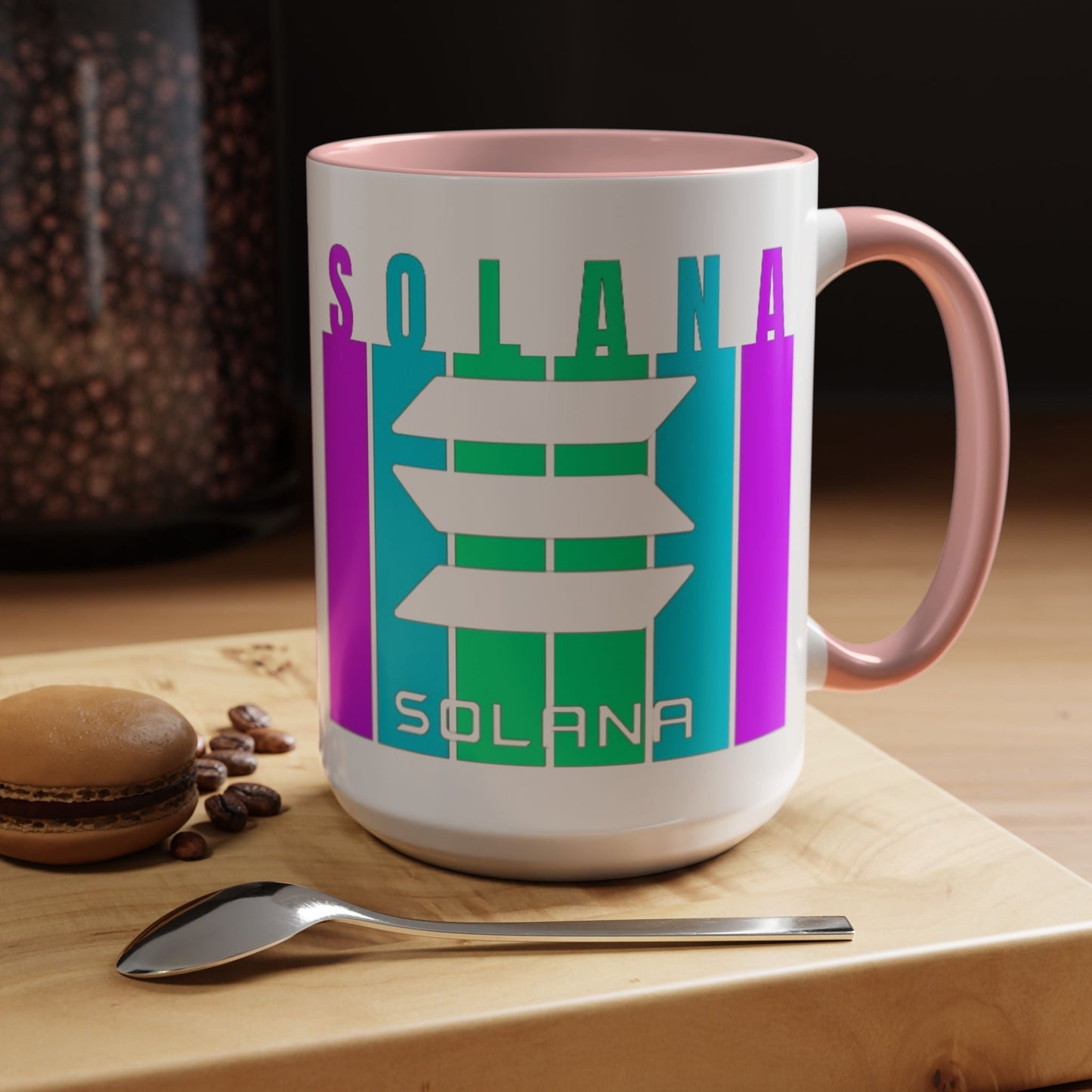 Solana (SOL) Accent Mug by cypherpunkgear – cypherpunkgear.com | Cypherpunk Merch