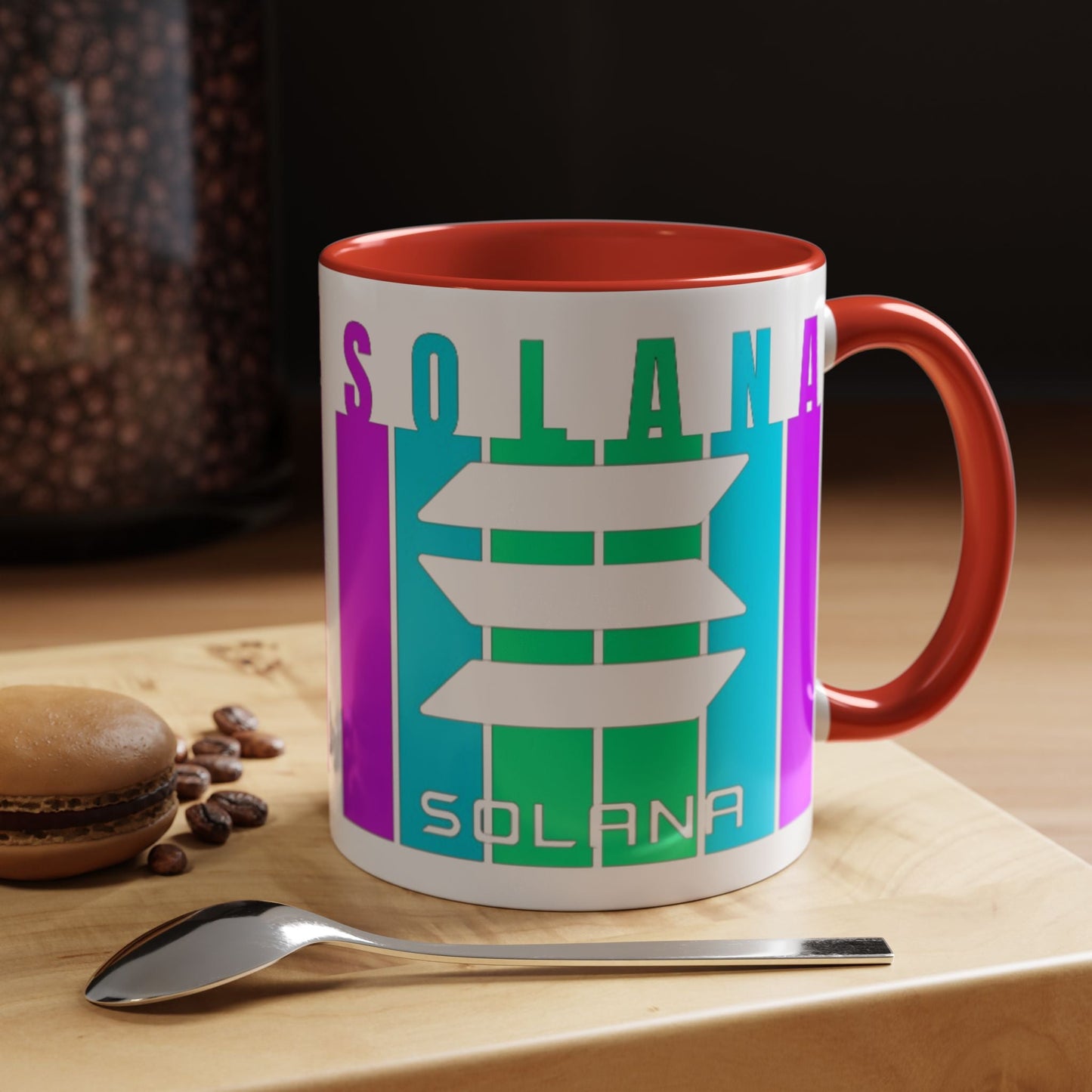Solana (SOL) Accent Mug by cypherpunkgear – cypherpunkgear.com | Cypherpunk Merch