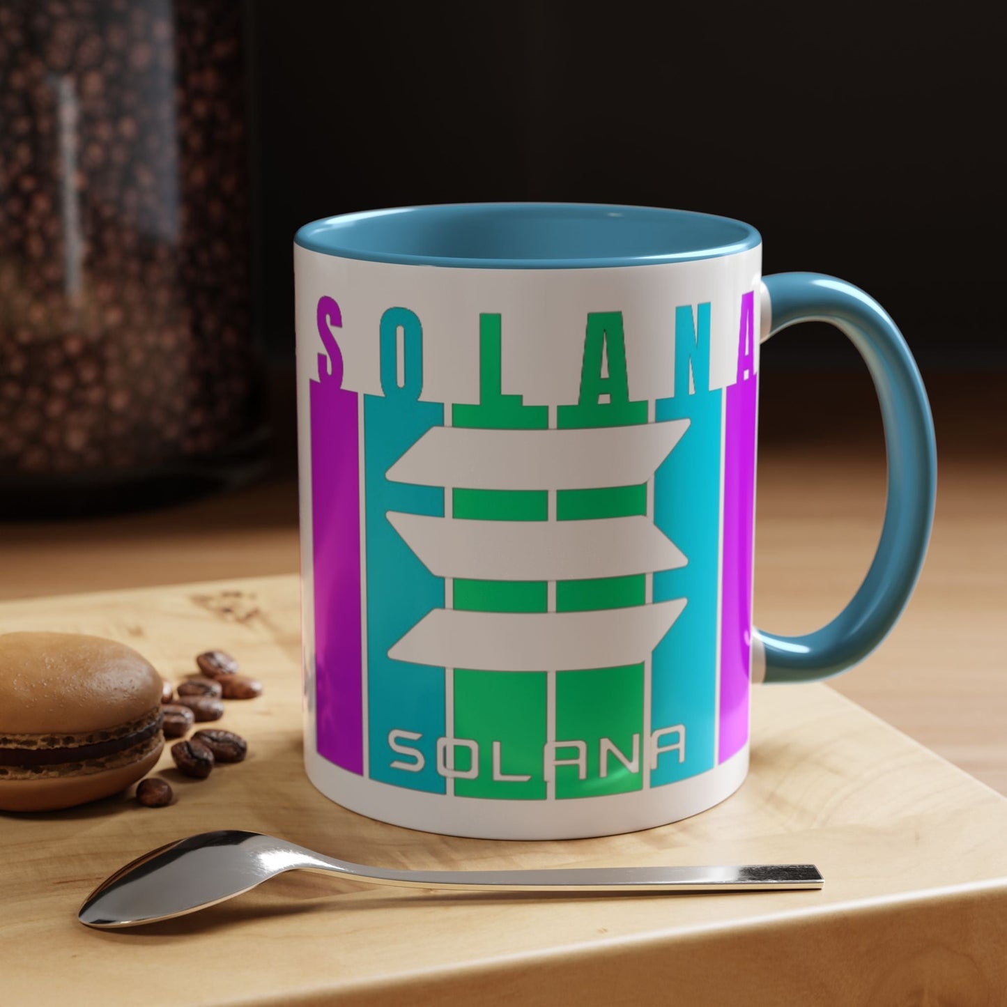 Solana (SOL) Accent Mug by cypherpunkgear – cypherpunkgear.com | Cypherpunk Merch