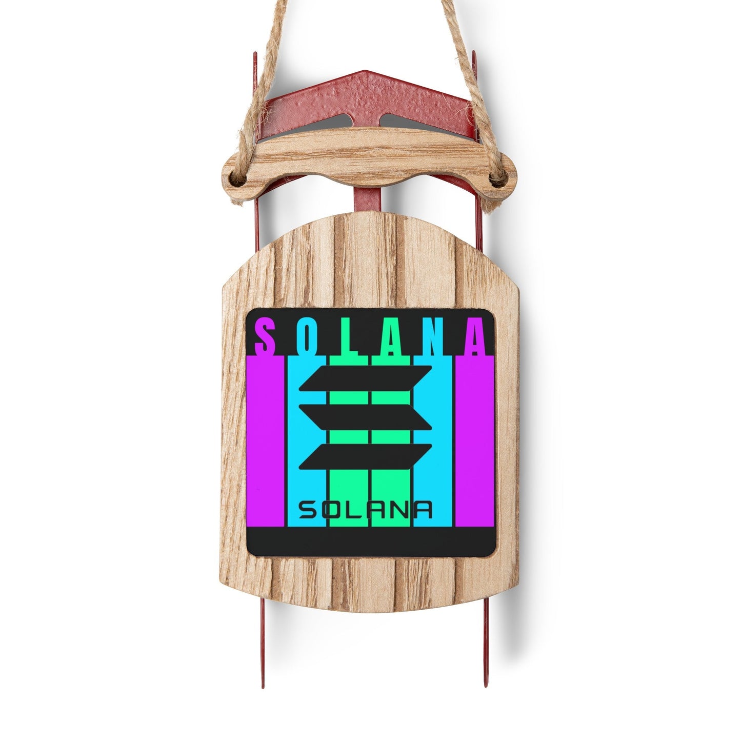 Solana (SOL) Sled Ornament by cypherpunkgear – cypherpunkgear.com | Cypherpunk Merch