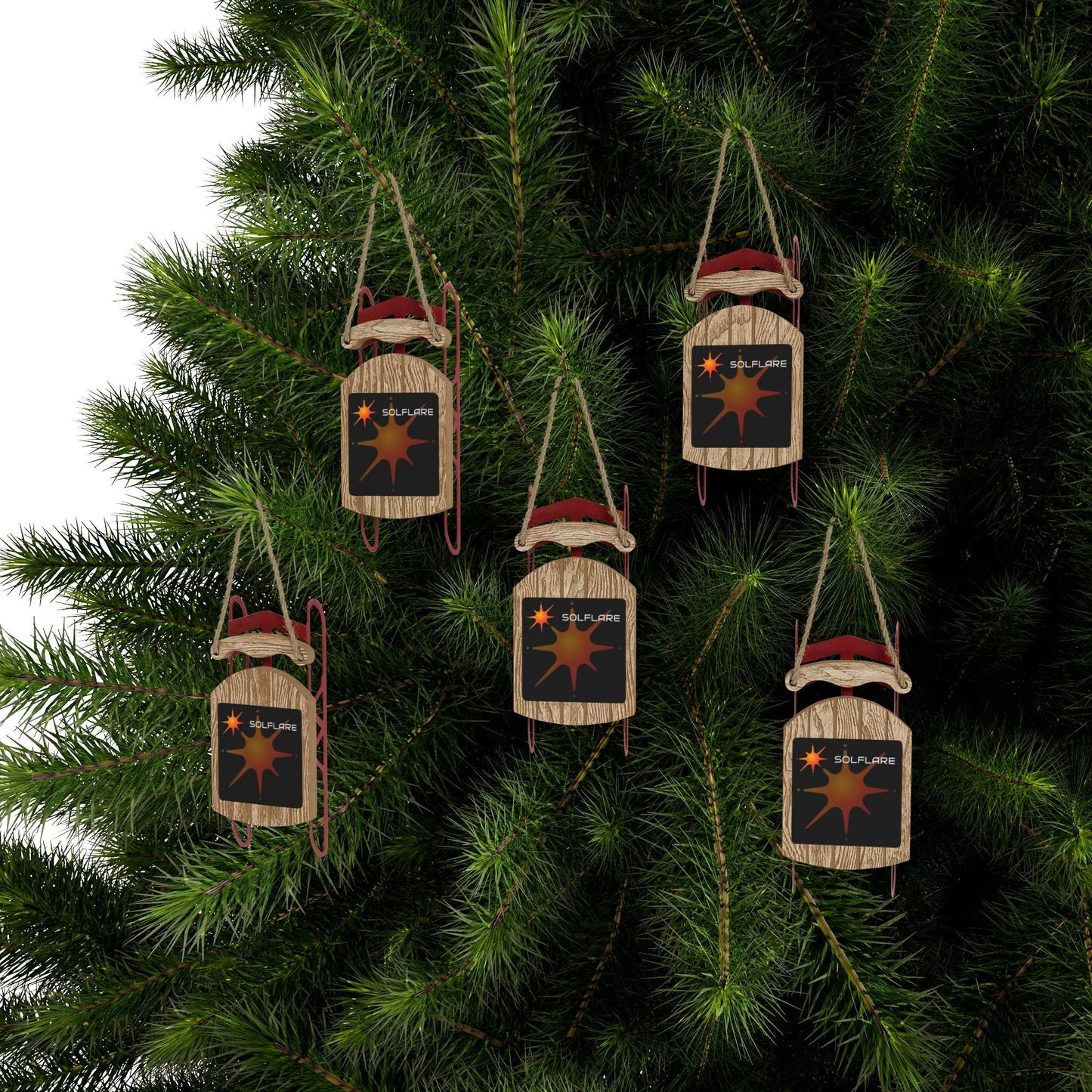 Solflare Sled Ornament by cypherpunkgear – cypherpunkgear.com | Cypherpunk Merch