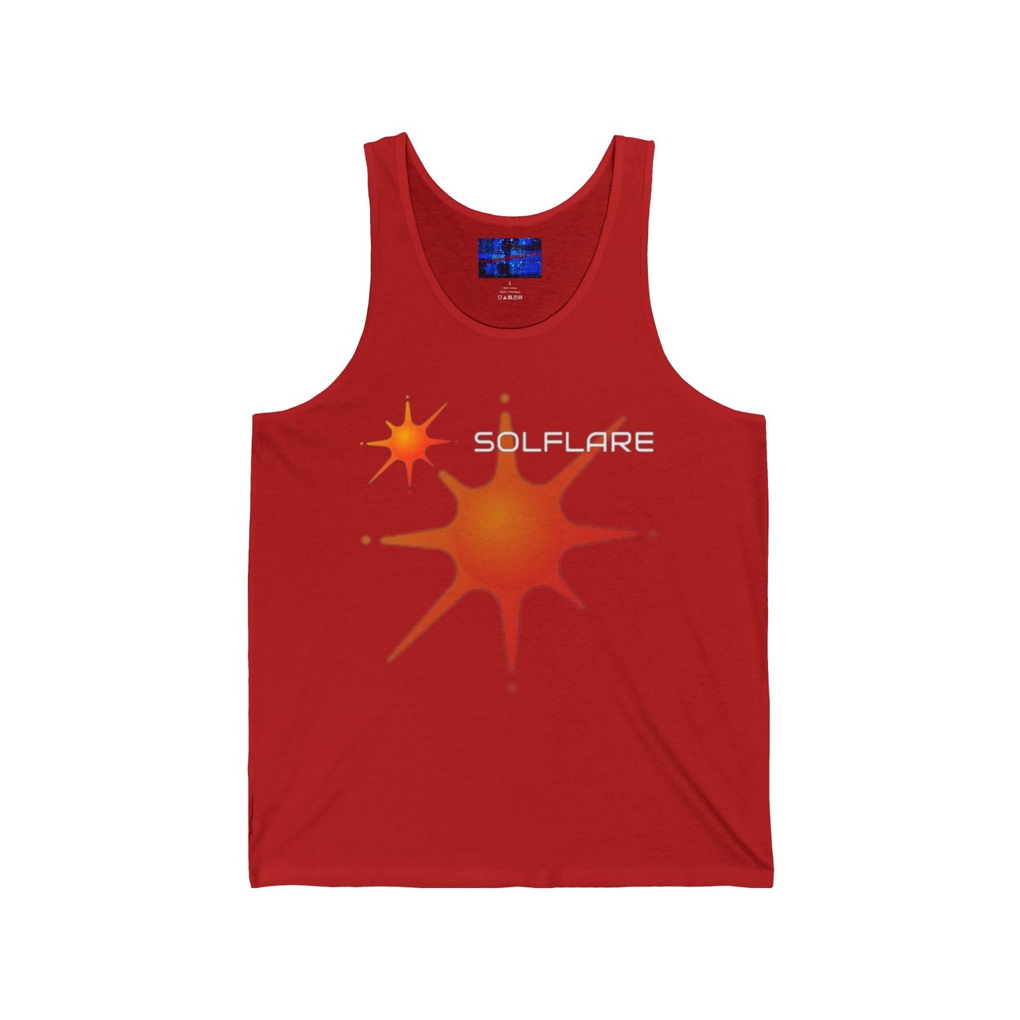 Solflare Unisex Jersey Tank Top by cypherpunkgear – cypherpunkgear.com | Cypherpunk Merch