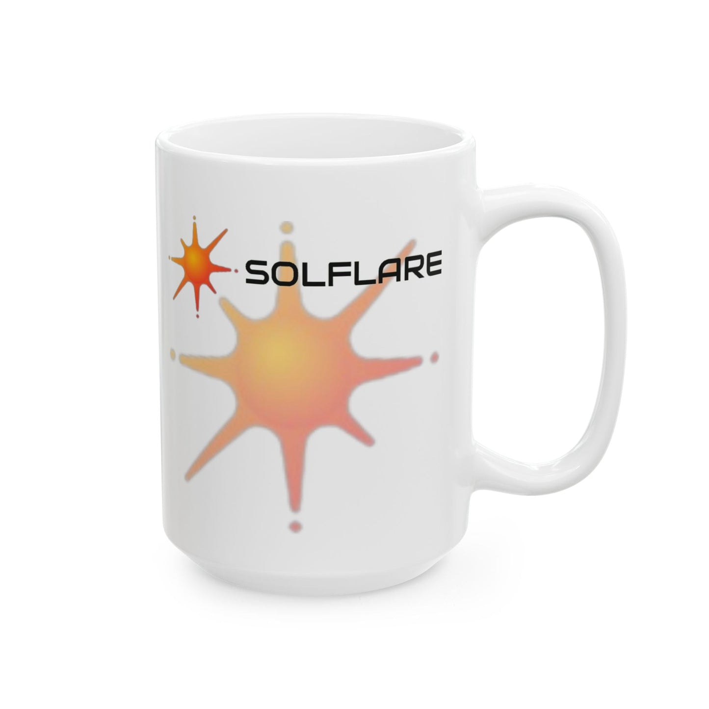 Solflare White Mug by cypherpunkgear – cypherpunkgear.com | Cypherpunk Merch