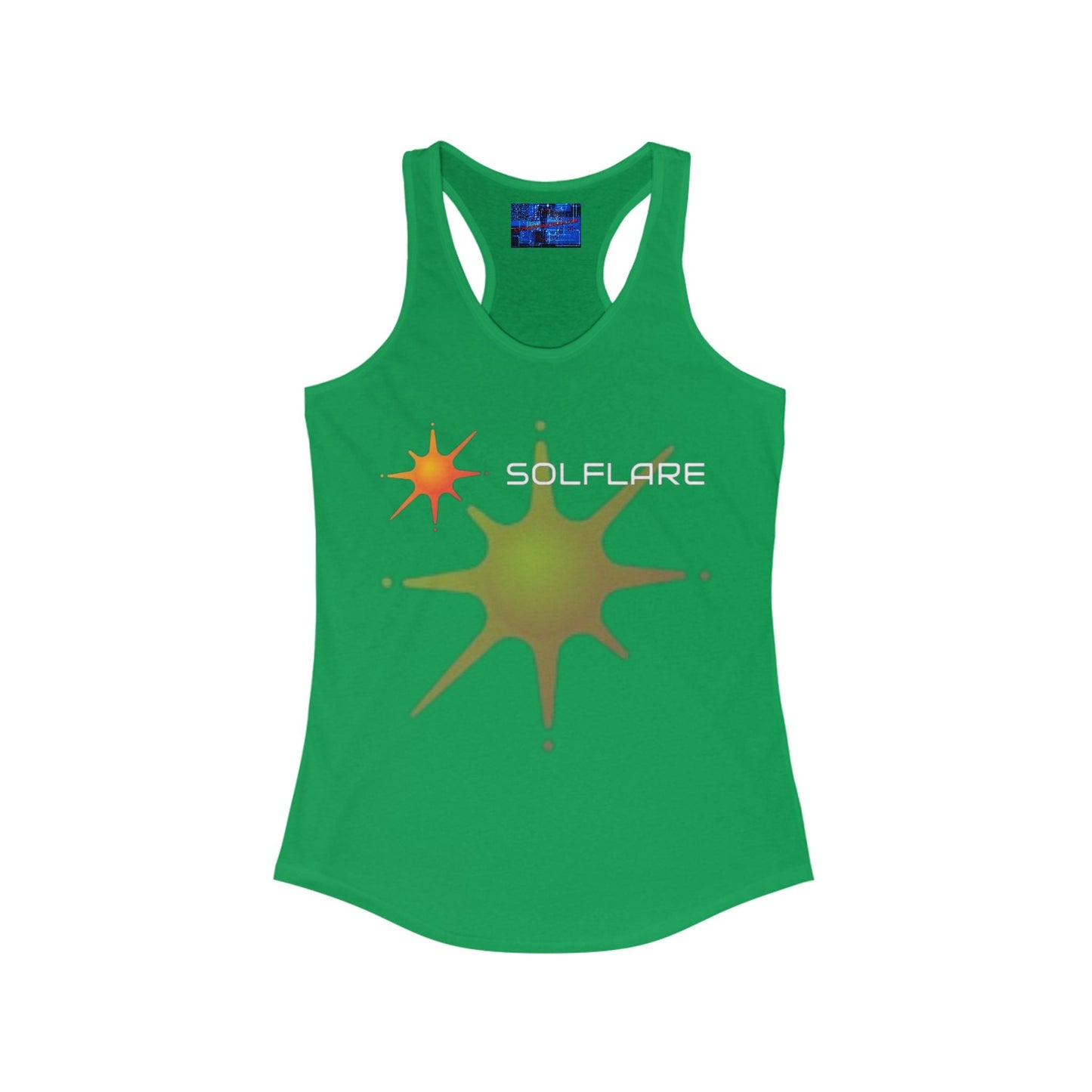 Solflare Women's Racerback Tank Top by cypherpunkgear – cypherpunkgear.com | Cypherpunk Merch