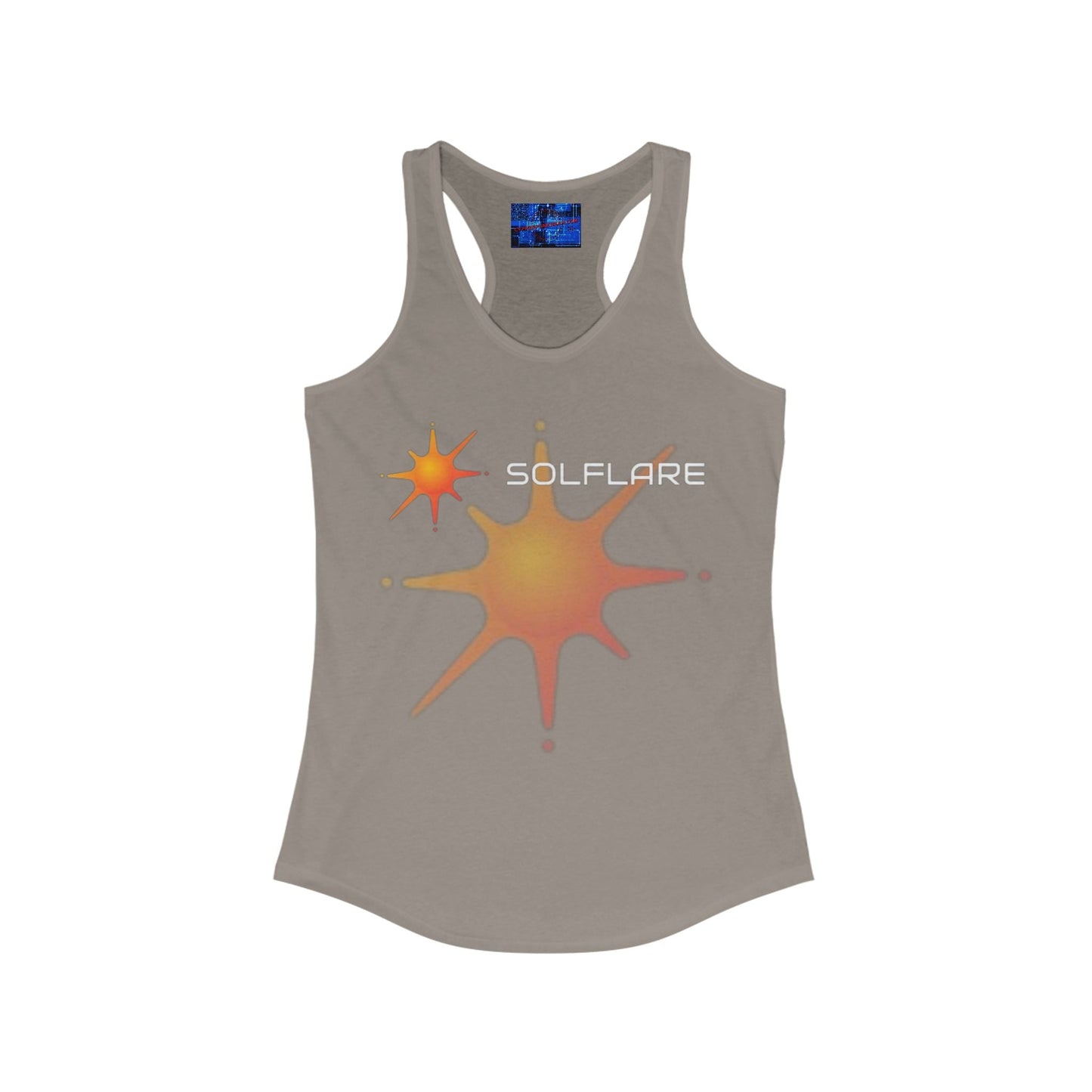 Solflare Women's Racerback Tank Top by cypherpunkgear – cypherpunkgear.com | Cypherpunk Merch