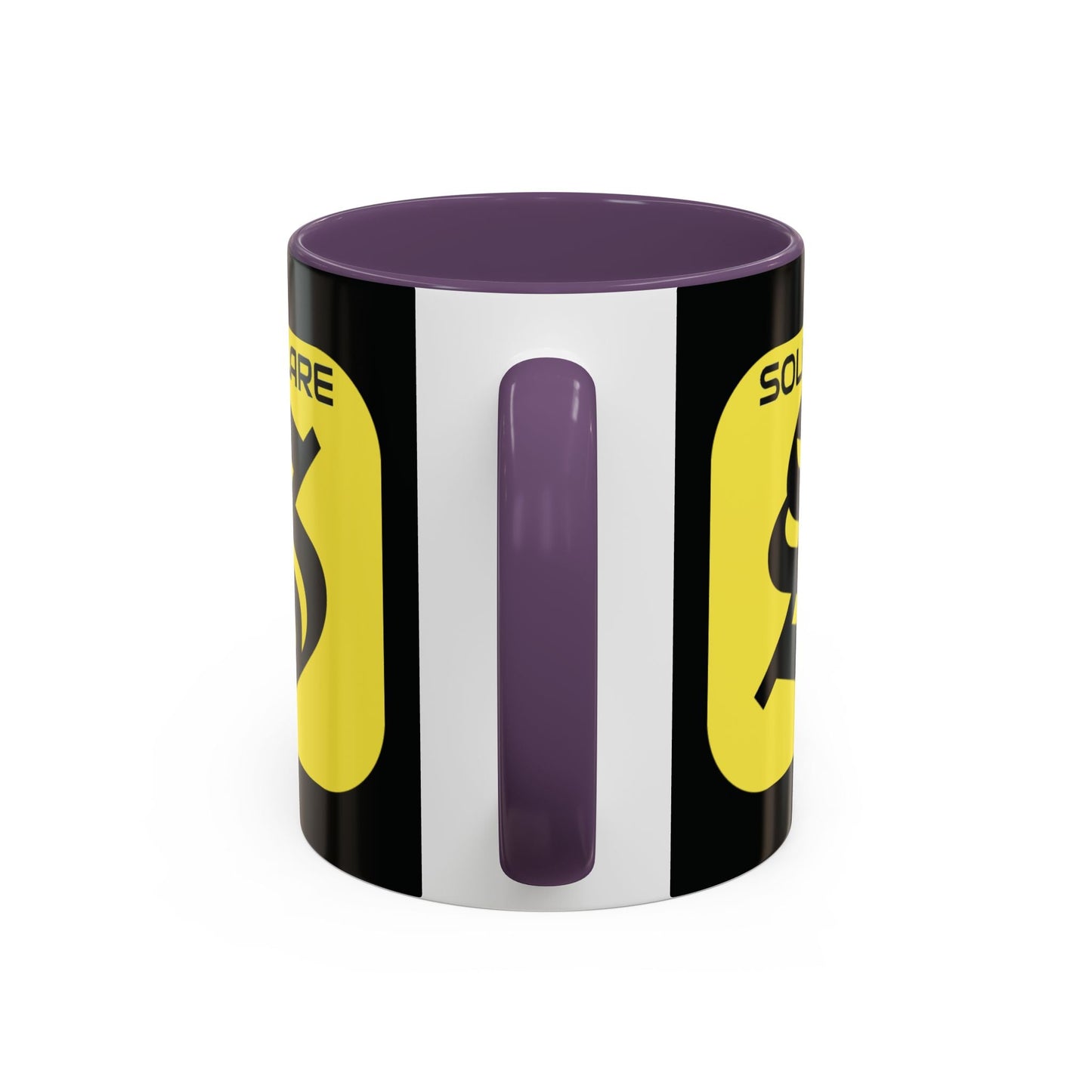 SolflareLogo Black Accent Mug by cypherpunkgear.com – cypherpunkgear.com | Cypherpunk Merch