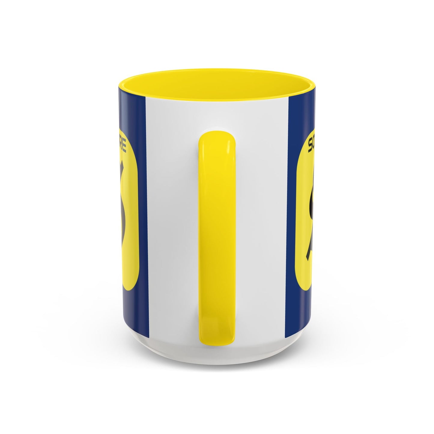 SolflareLogo Blue Accent Mug by cypherpunkgear.com – cypherpunkgear.com | Cypherpunk Merch