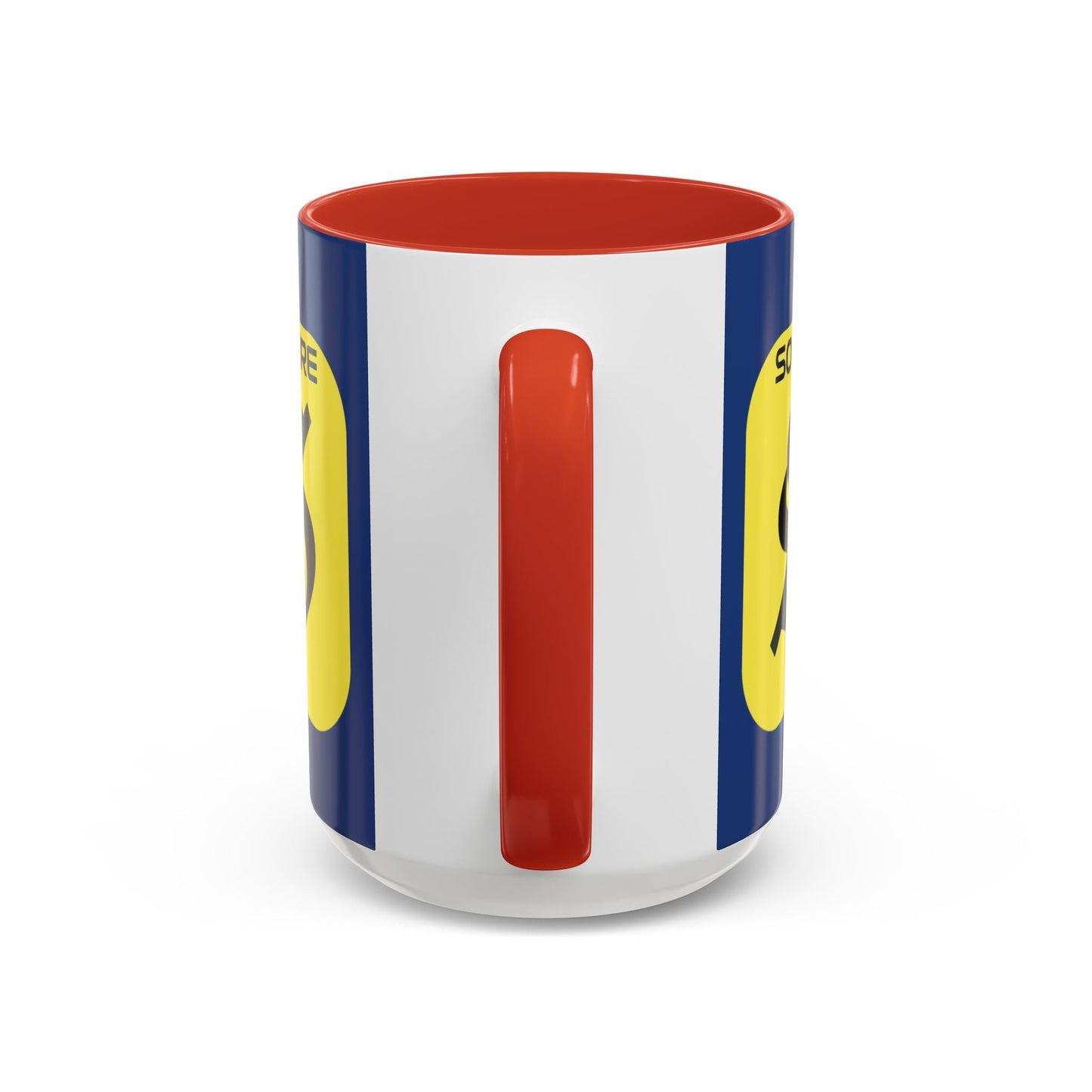 SolflareLogo Blue Accent Mug by cypherpunkgear.com – cypherpunkgear.com | Cypherpunk Merch