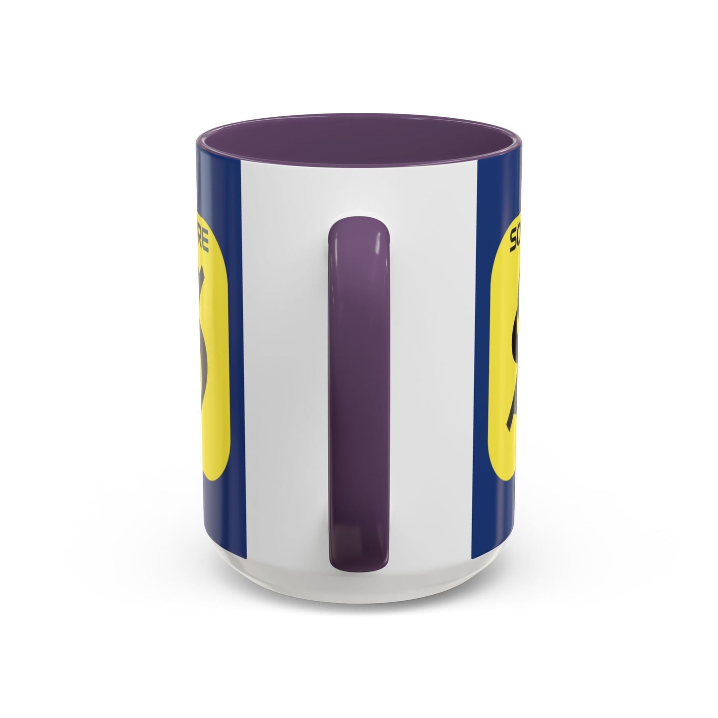 SolflareLogo Blue Accent Mug by cypherpunkgear.com – cypherpunkgear.com | Cypherpunk Merch