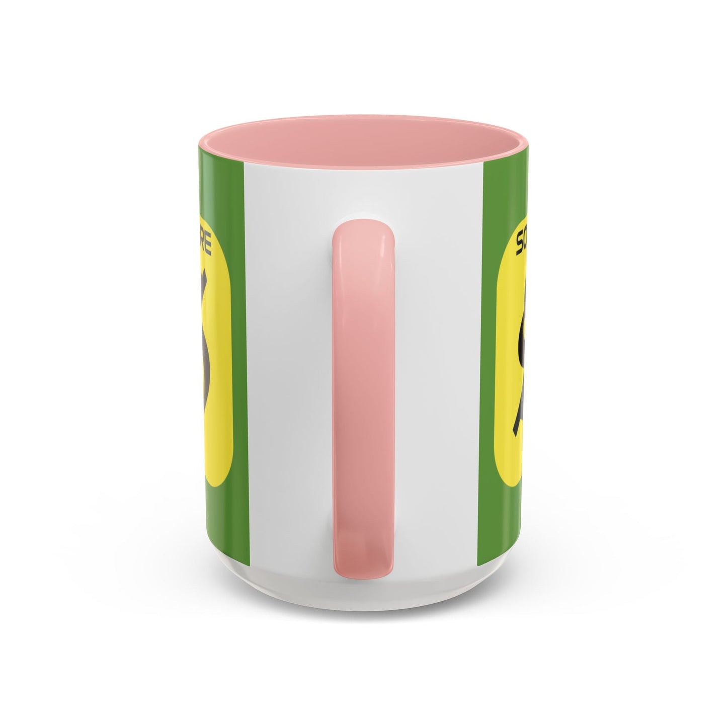SolflareLogo Green Accent Mug by cypherpunkgear.com – cypherpunkgear.com | Cypherpunk Merch