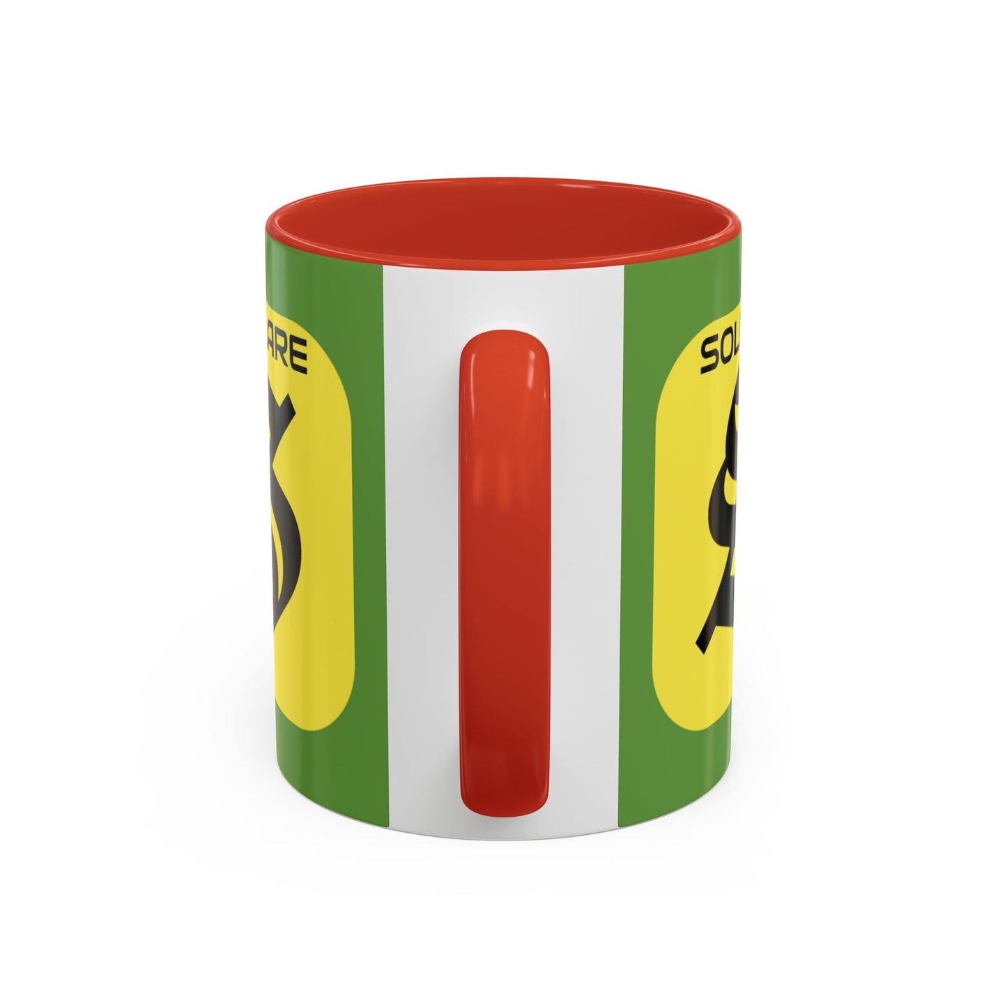 SolflareLogo Green Accent Mug by cypherpunkgear.com – cypherpunkgear.com | Cypherpunk Merch