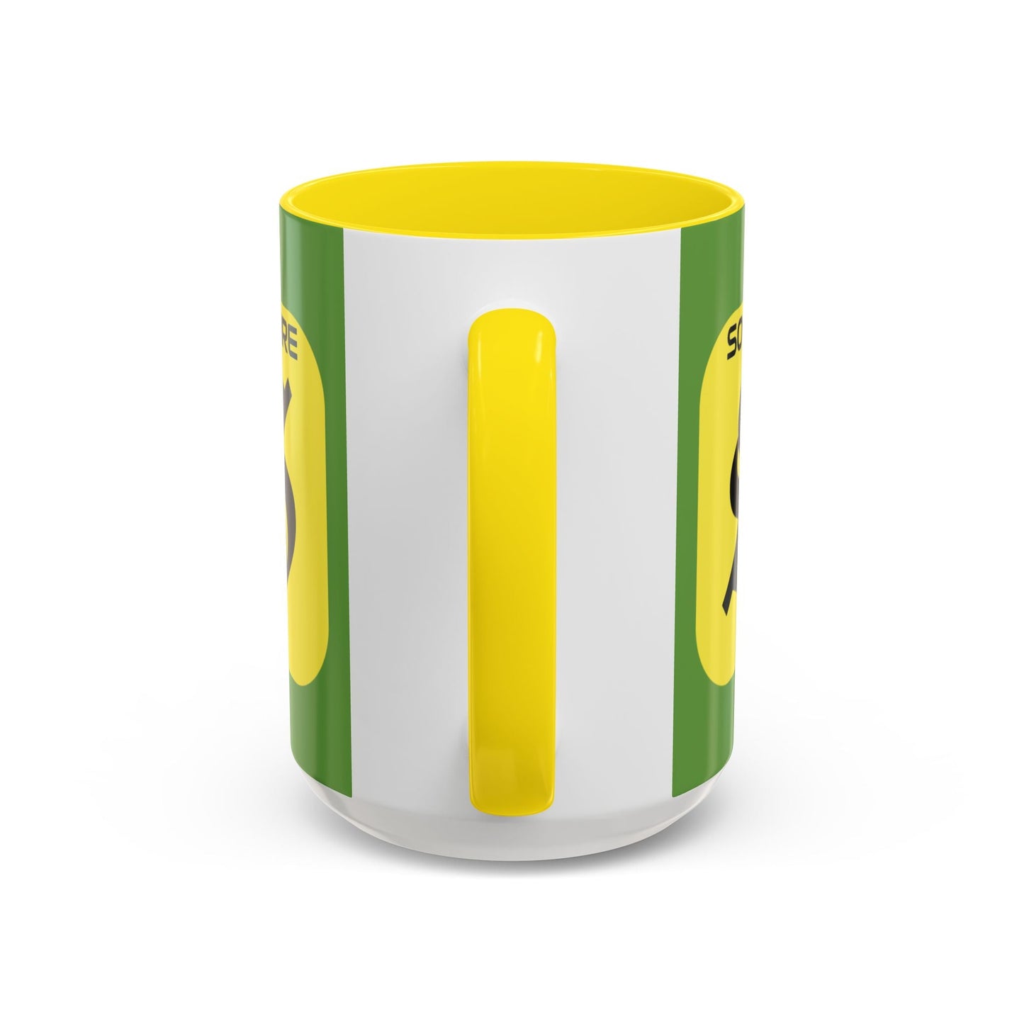 SolflareLogo Green Accent Mug by cypherpunkgear.com – cypherpunkgear.com | Cypherpunk Merch