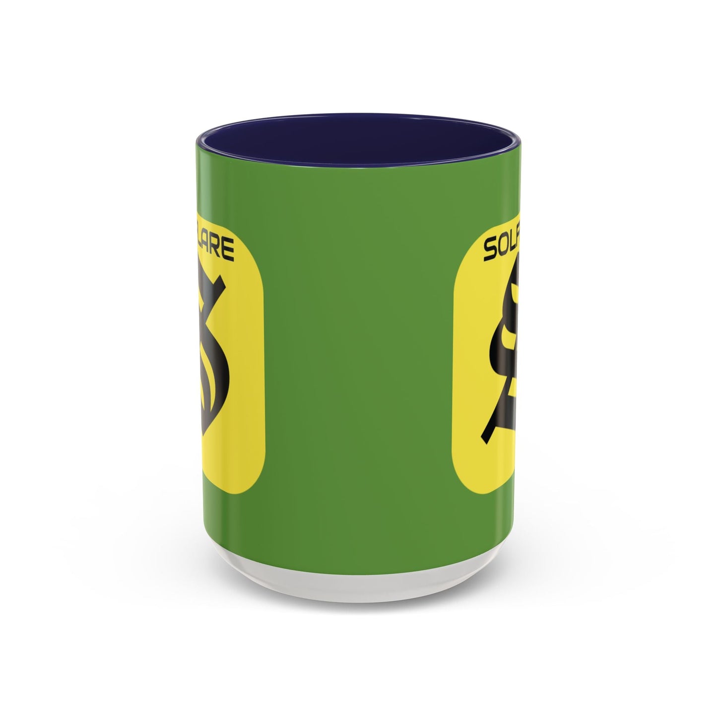 SolflareLogo Green Accent Mug by cypherpunkgear.com – cypherpunkgear.com | Cypherpunk Merch