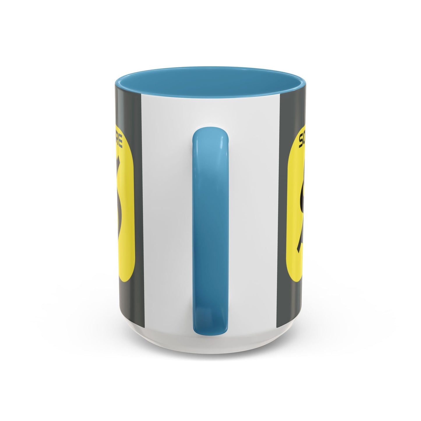 SolflareLogo Grey Accent Mug by cypherpunkgear.com – cypherpunkgear.com | Cypherpunk Merch