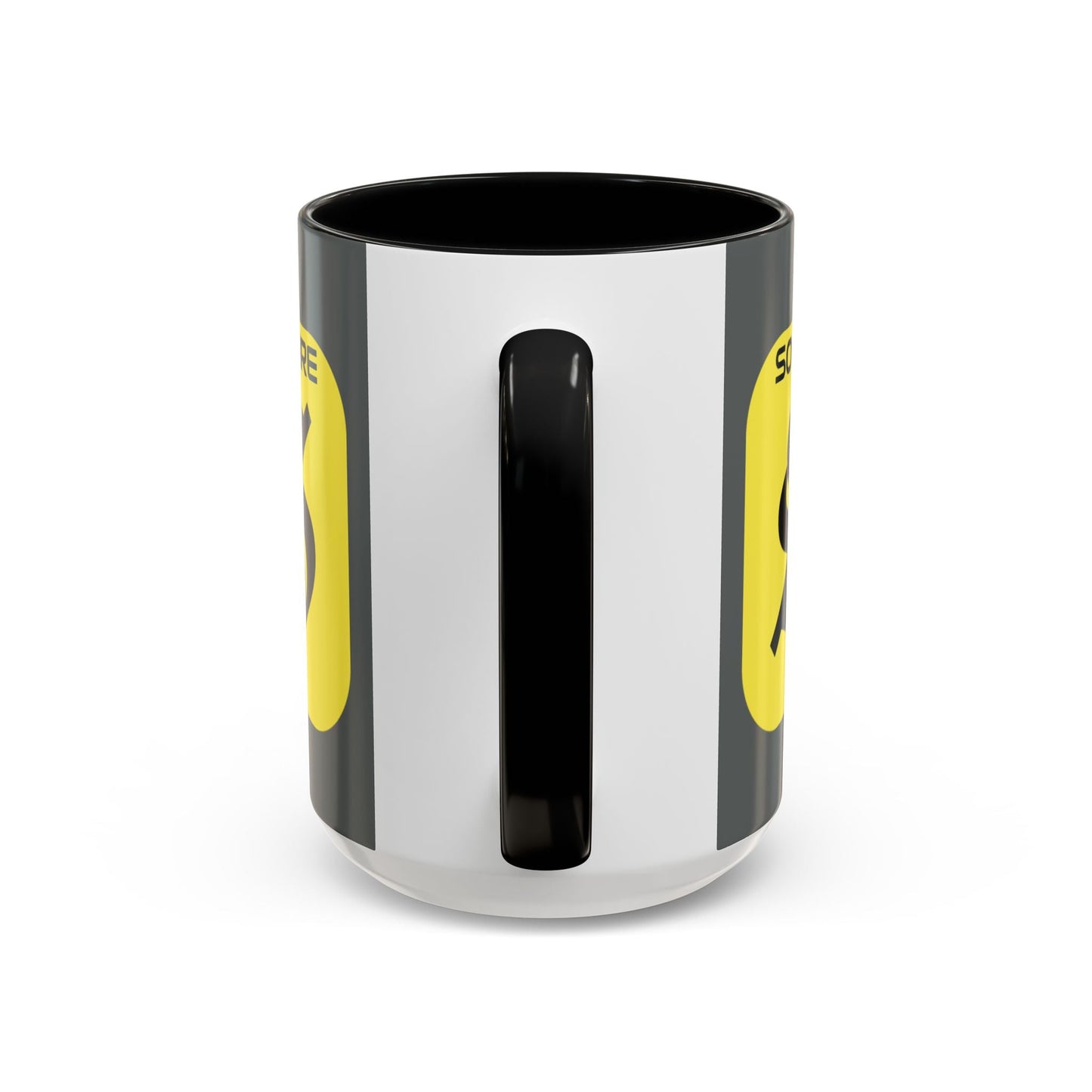SolflareLogo Grey Accent Mug by cypherpunkgear.com – cypherpunkgear.com | Cypherpunk Merch