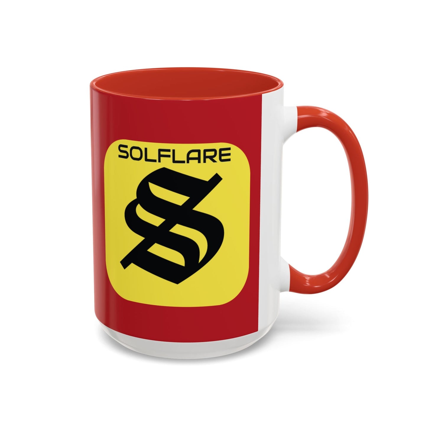 SolflareLogo Red Accent Mug by cypherpunkgear.com – cypherpunkgear.com | Cypherpunk Merch