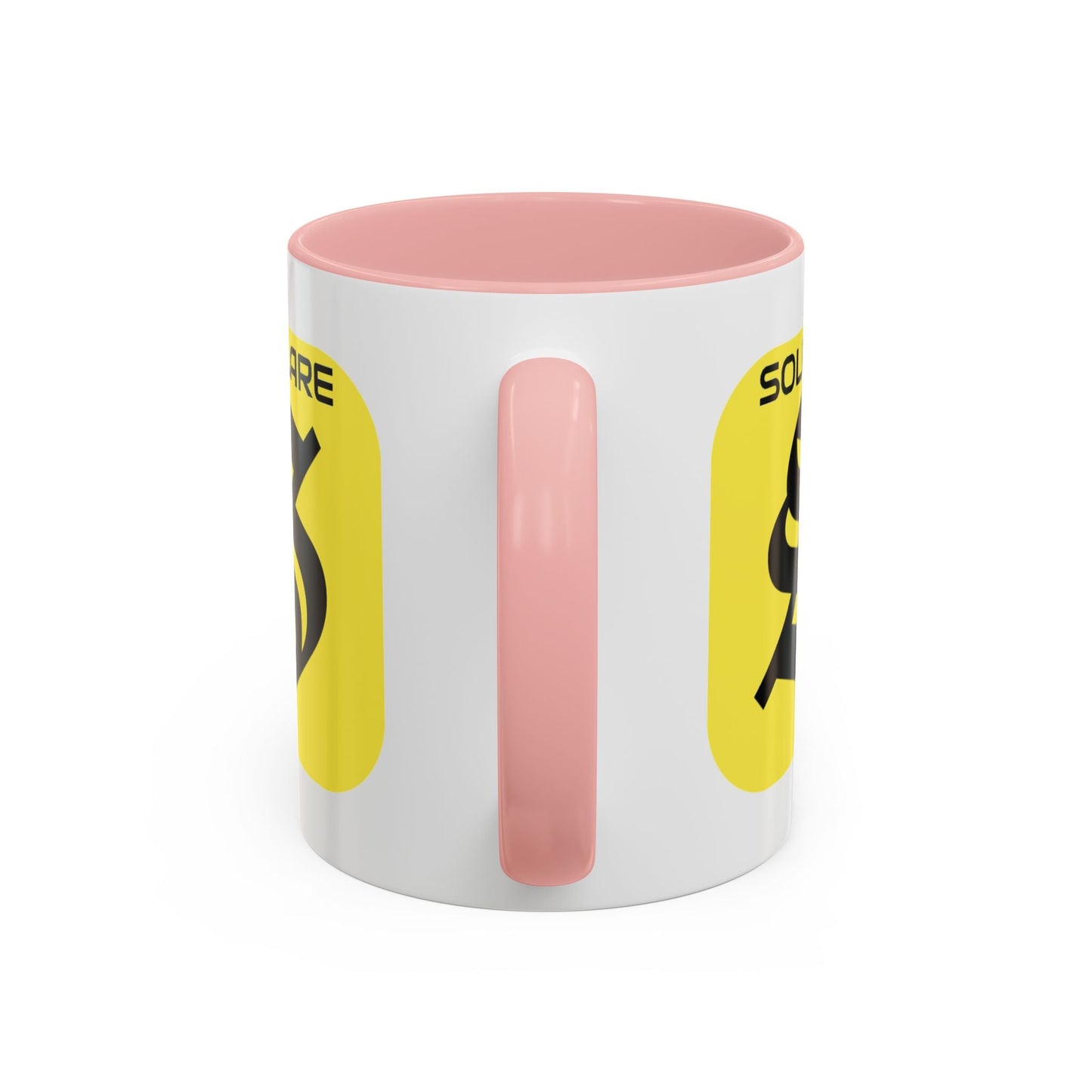 SolflareLogo White Accent Mug by cypherpunkgear.com – cypherpunkgear.com | Cypherpunk Merch