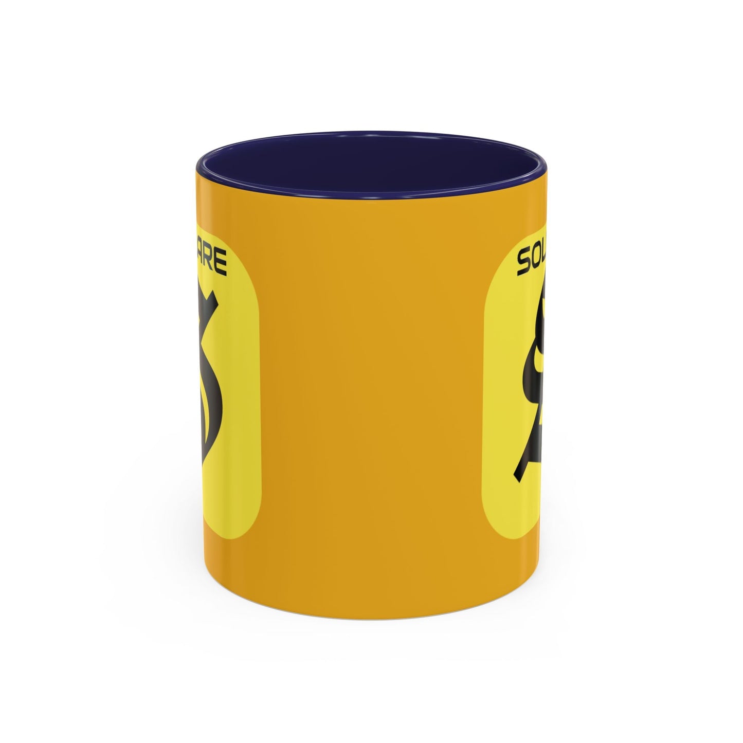 SolflareLogo Yellow Accent Mug by cypherpunkgear.com – cypherpunkgear.com | Cypherpunk Merch
