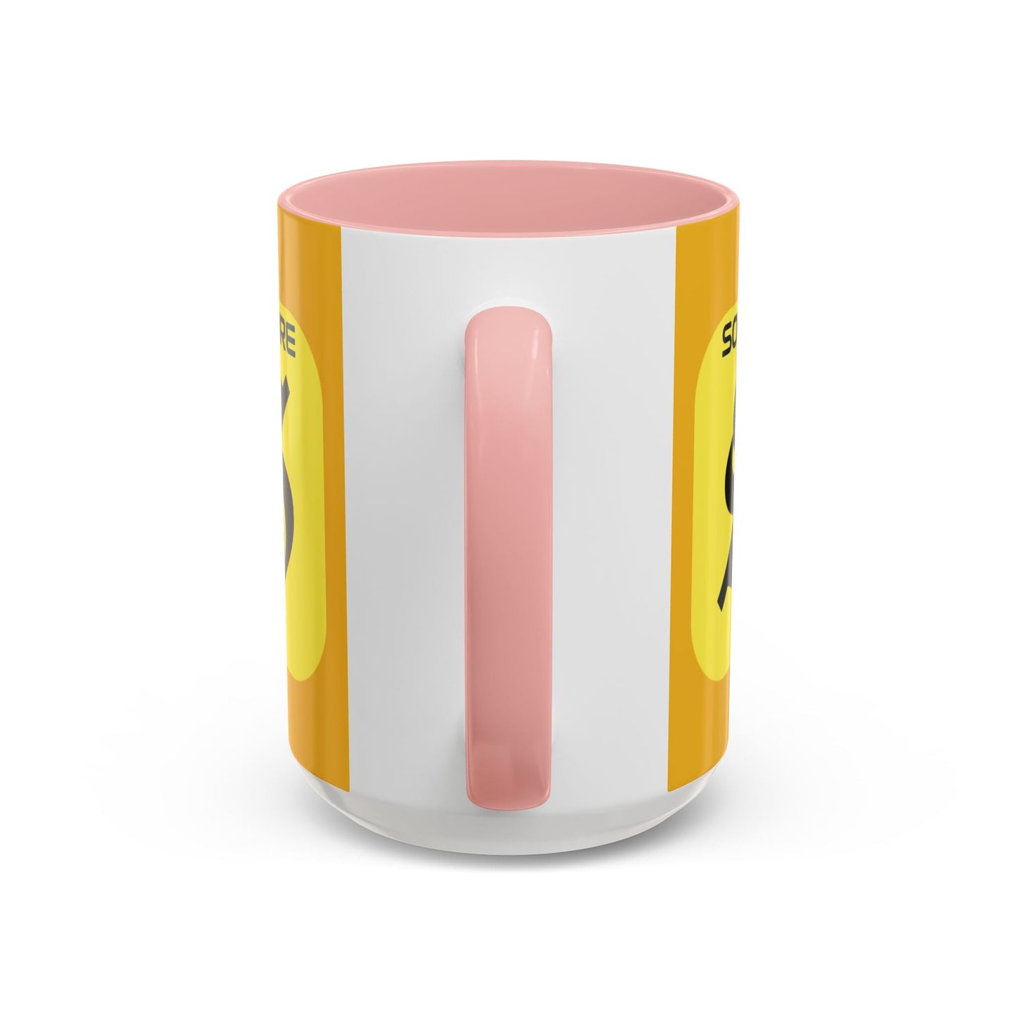 SolflareLogo Yellow Accent Mug by cypherpunkgear.com – cypherpunkgear.com | Cypherpunk Merch