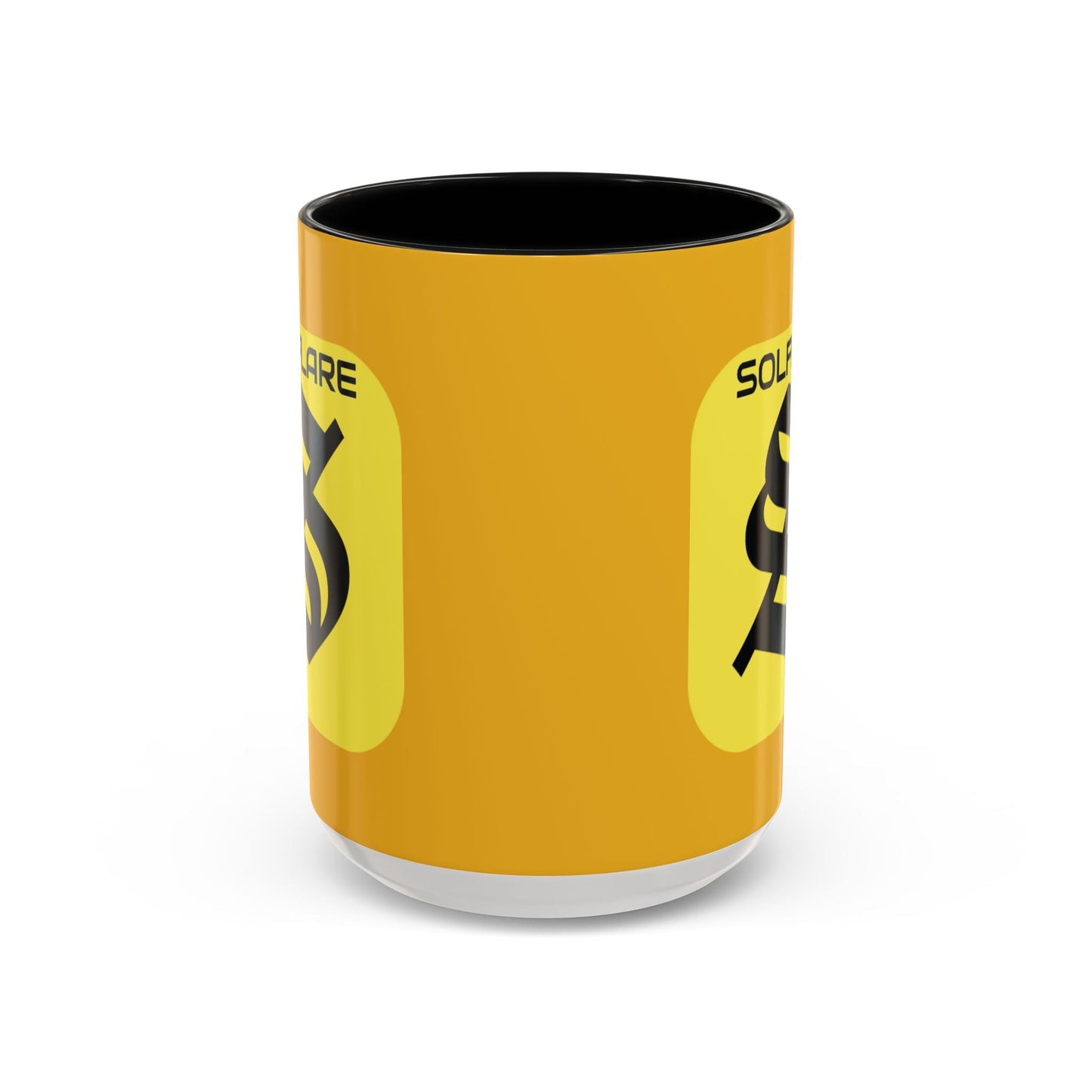 SolflareLogo Yellow Accent Mug by cypherpunkgear.com – cypherpunkgear.com | Cypherpunk Merch