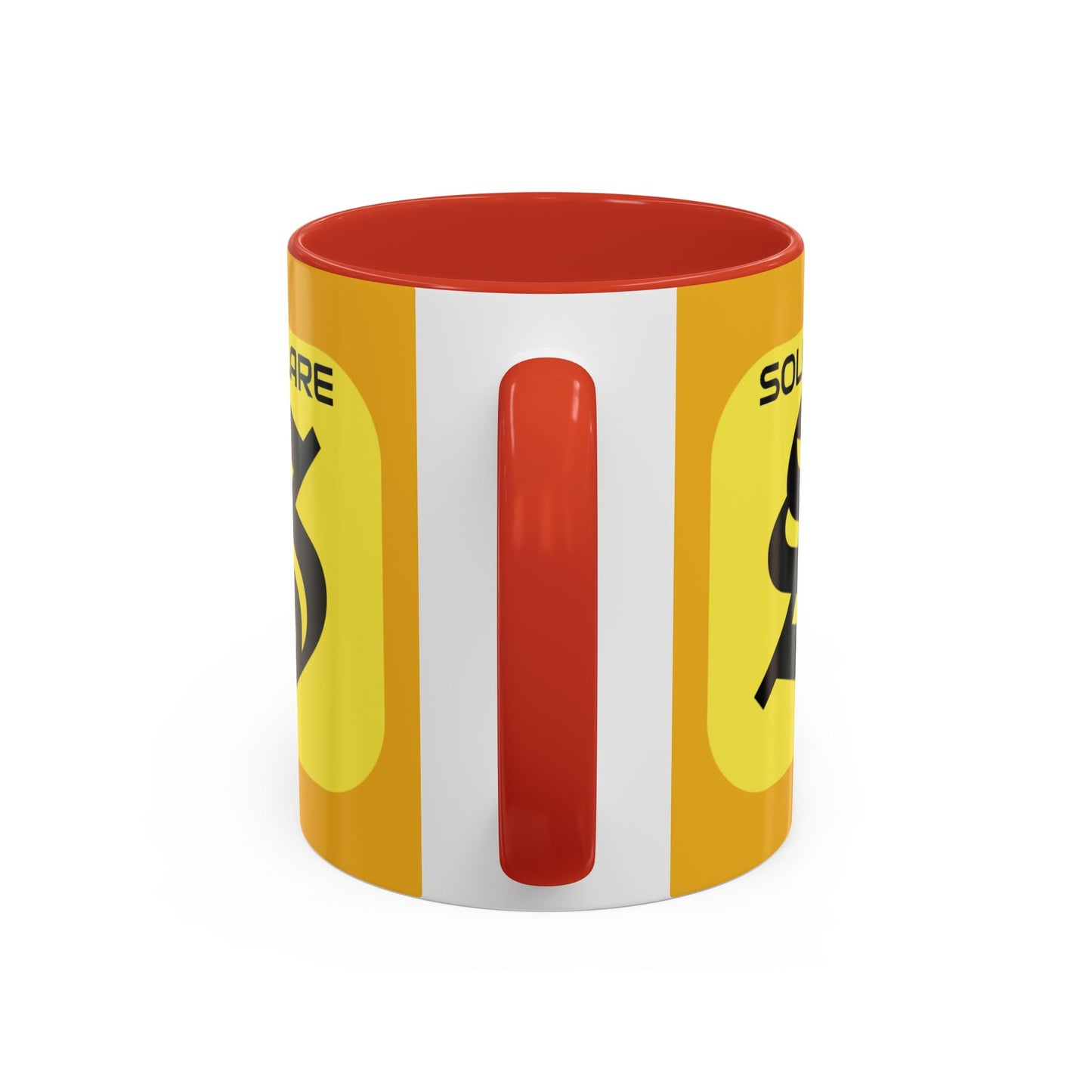 SolflareLogo Yellow Accent Mug by cypherpunkgear.com – cypherpunkgear.com | Cypherpunk Merch