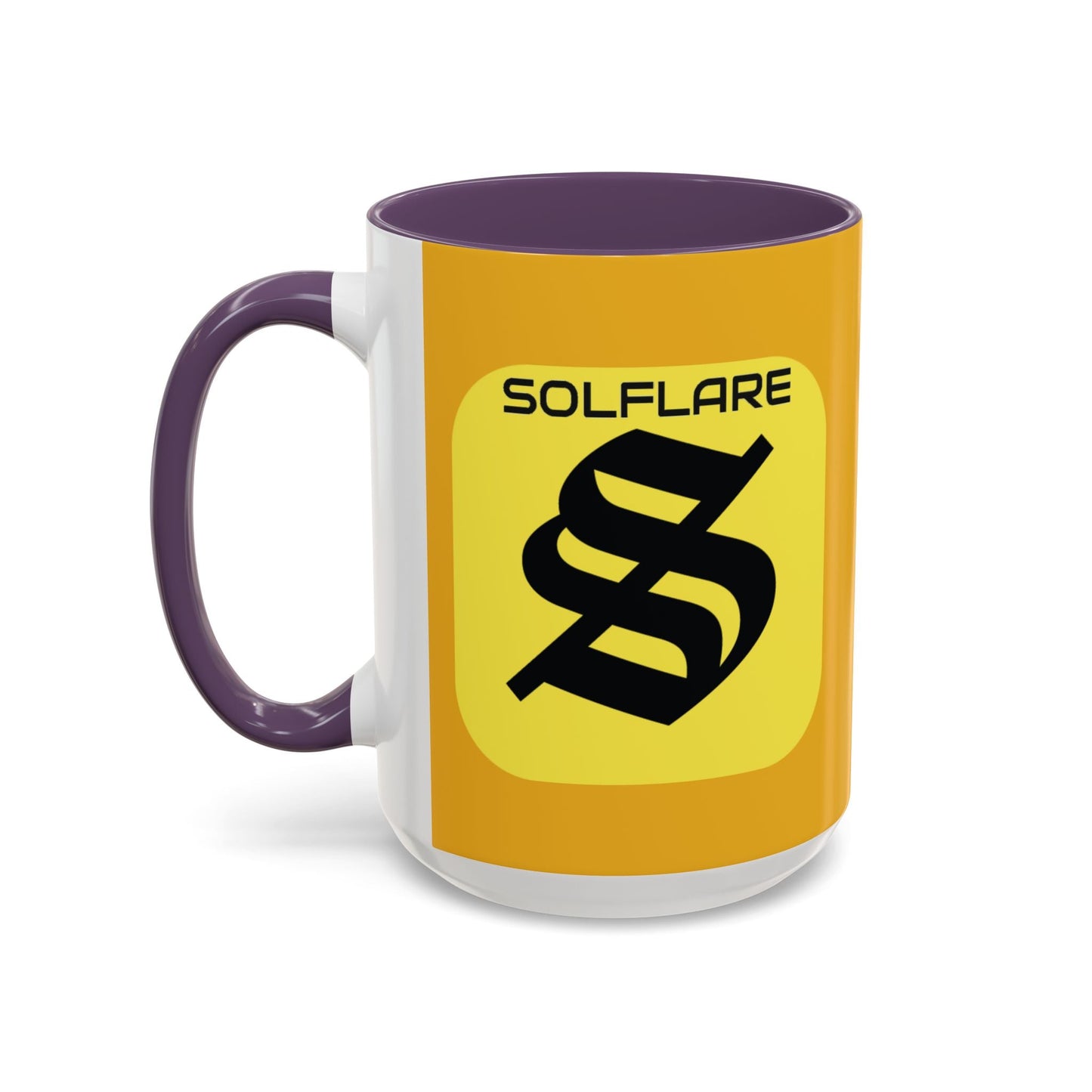 SolflareLogo Yellow Accent Mug by cypherpunkgear.com – cypherpunkgear.com | Cypherpunk Merch
