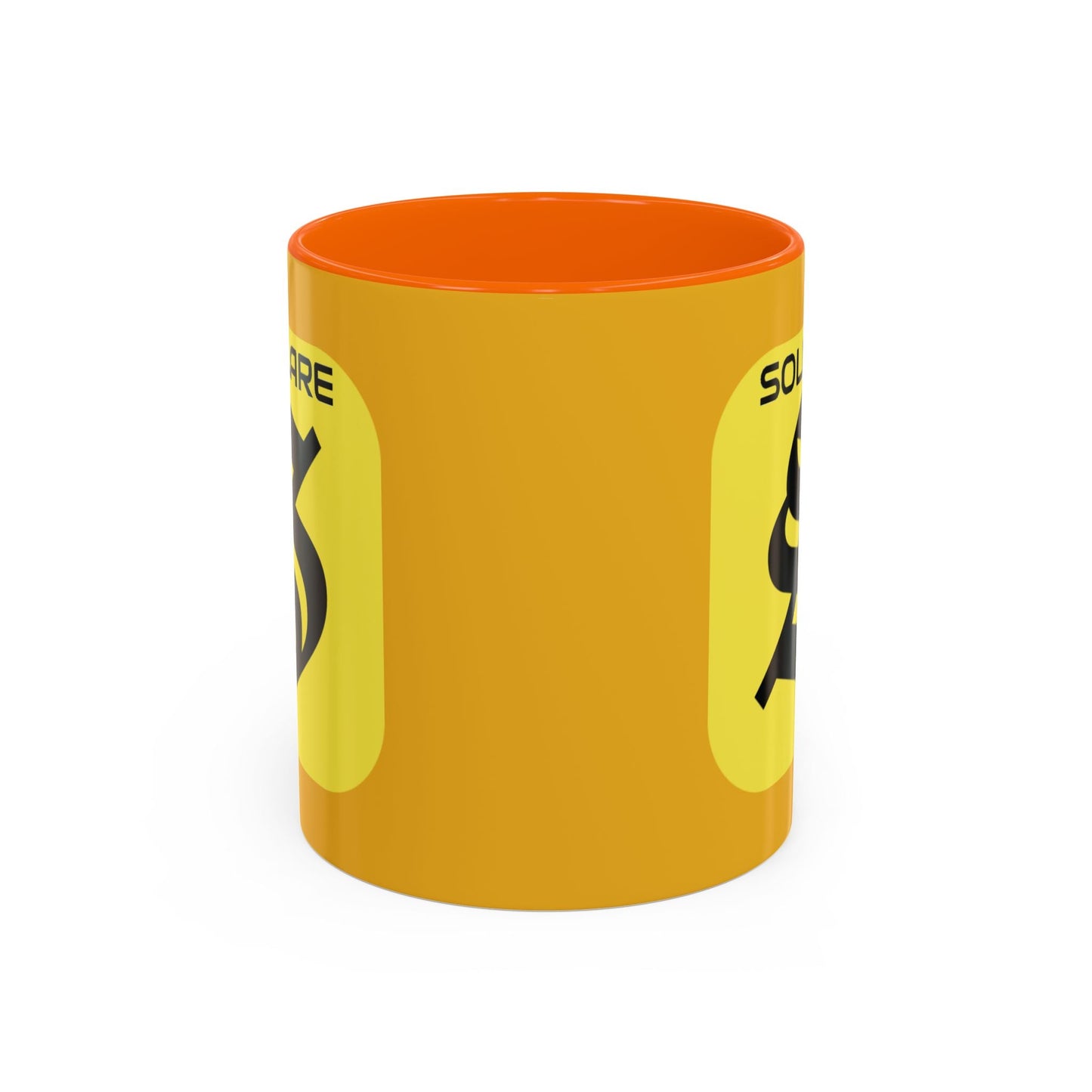 SolflareLogo Yellow Accent Mug by cypherpunkgear.com – cypherpunkgear.com | Cypherpunk Merch